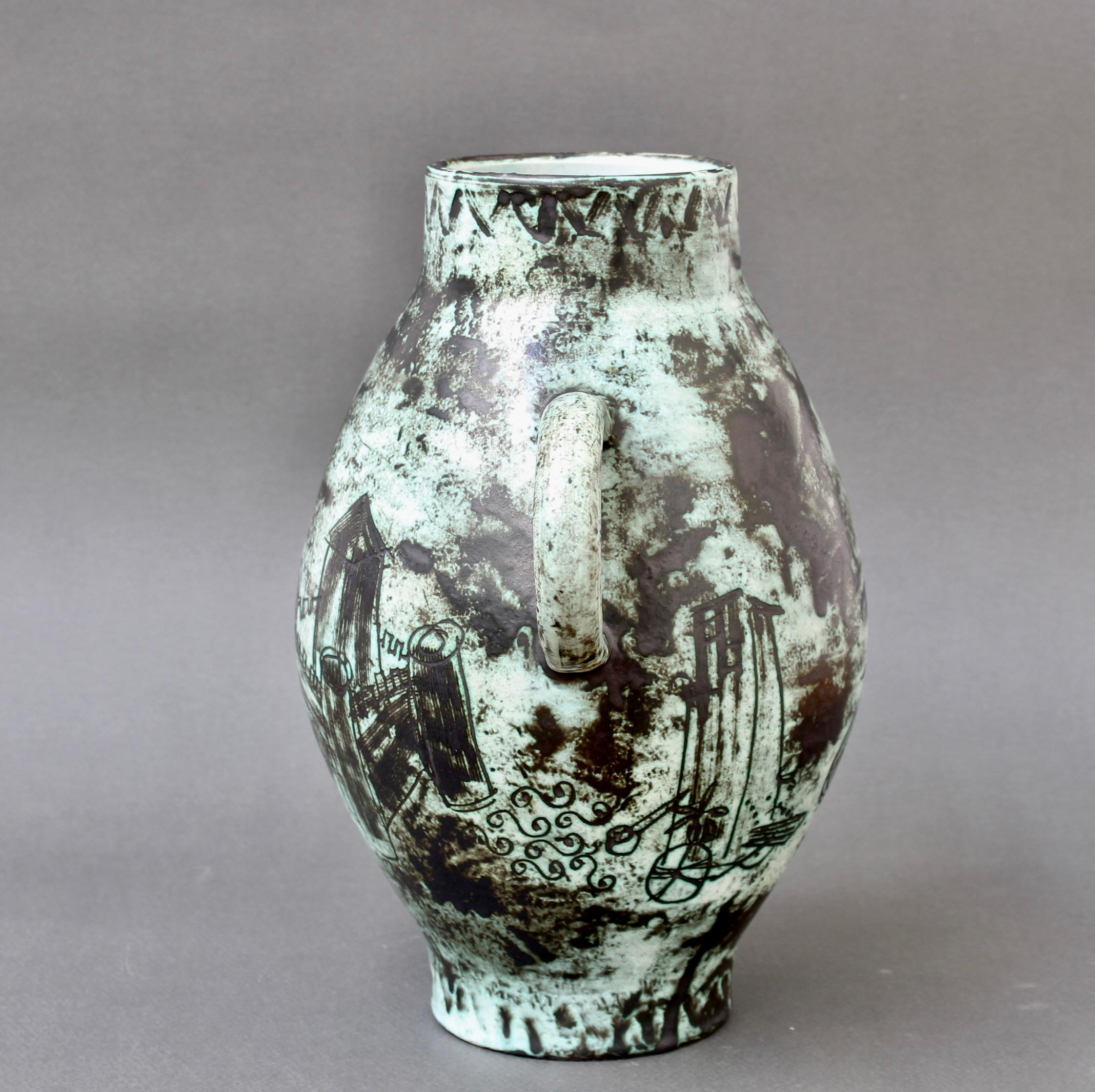 Vintage French Ceramic Vase by Jacques Blin (circa 1950s) For Sale 3