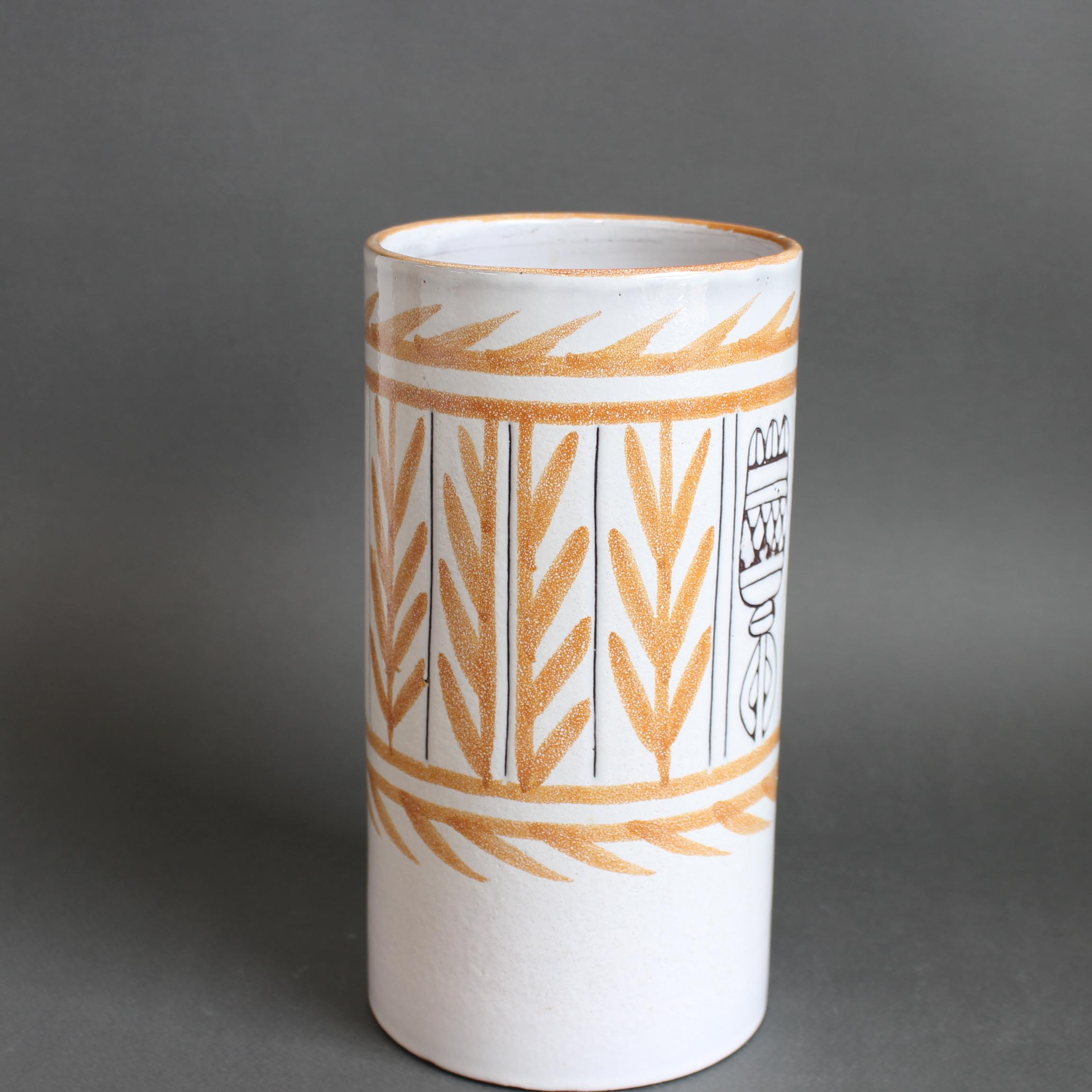 Francese Vaso francese d'epoca in ceramica di Michel Barbier (circa anni '60) in vendita