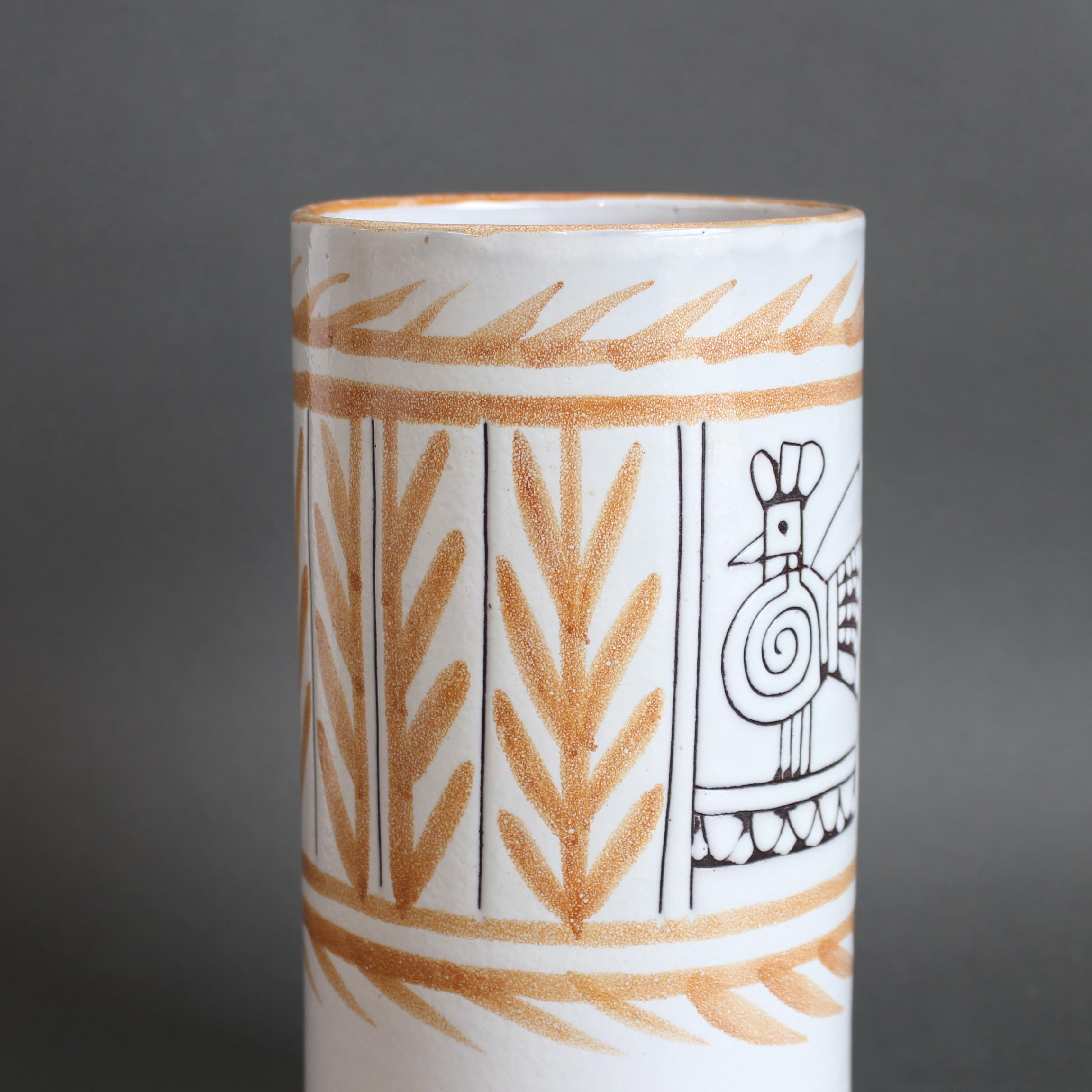 Ceramica Vaso francese d'epoca in ceramica di Michel Barbier (circa anni '60) in vendita