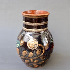 Vase en céramique française vintage par Primavera, vers les années 1940