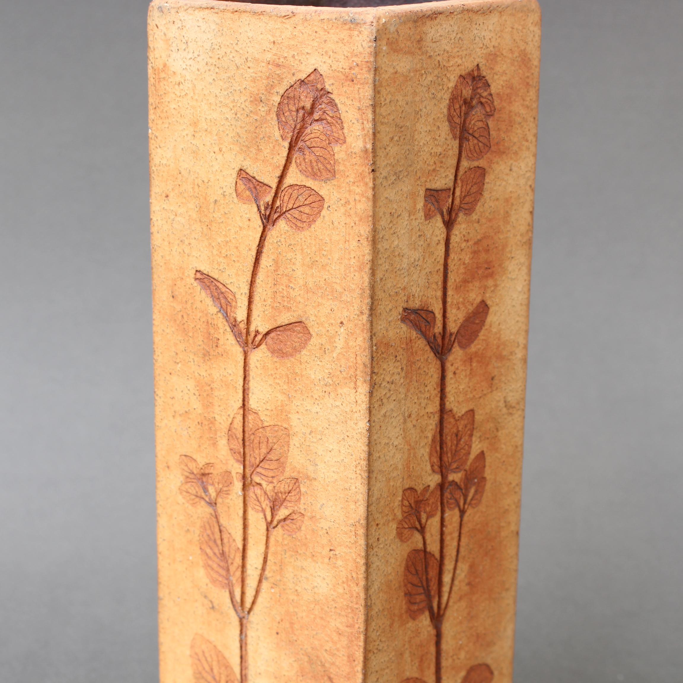 Vintage French Ceramic Vase by Raymonde Leduc 'circa 1960s' 4