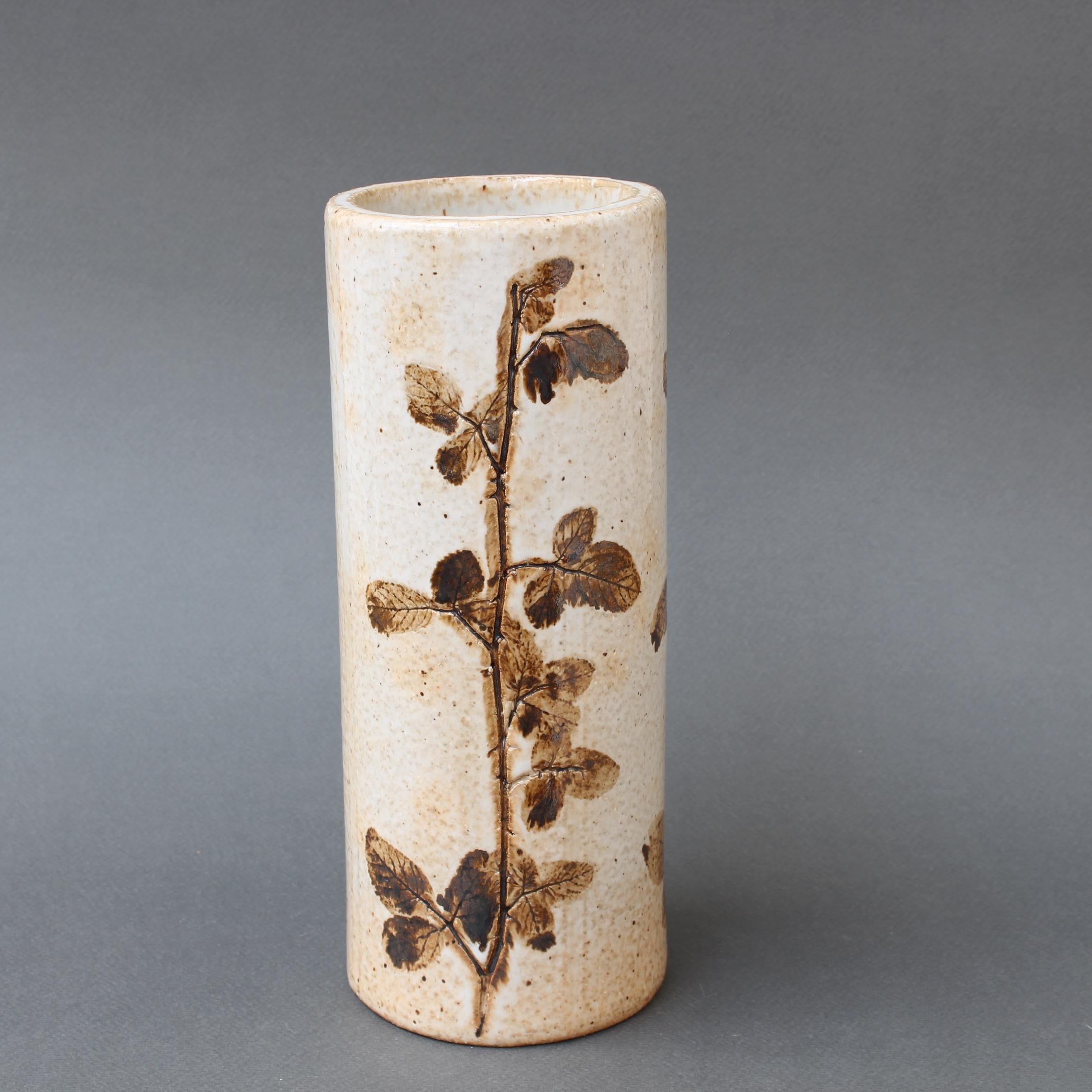 Late 20th Century Vintage French Ceramic Vase by Raymonde Leduc 'circa 1970s' For Sale