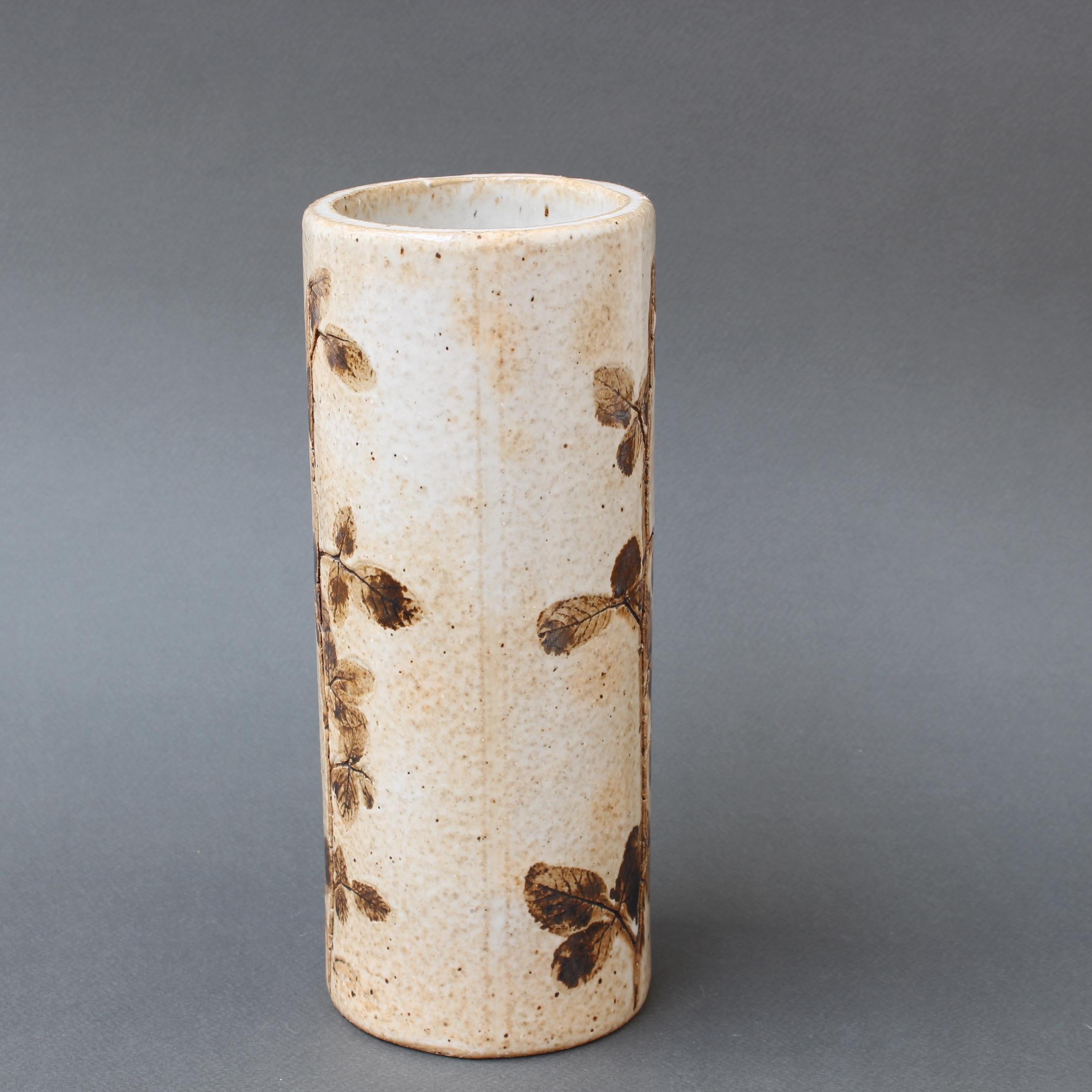Vintage French Ceramic Vase by Raymonde Leduc 'circa 1970s' For Sale 1