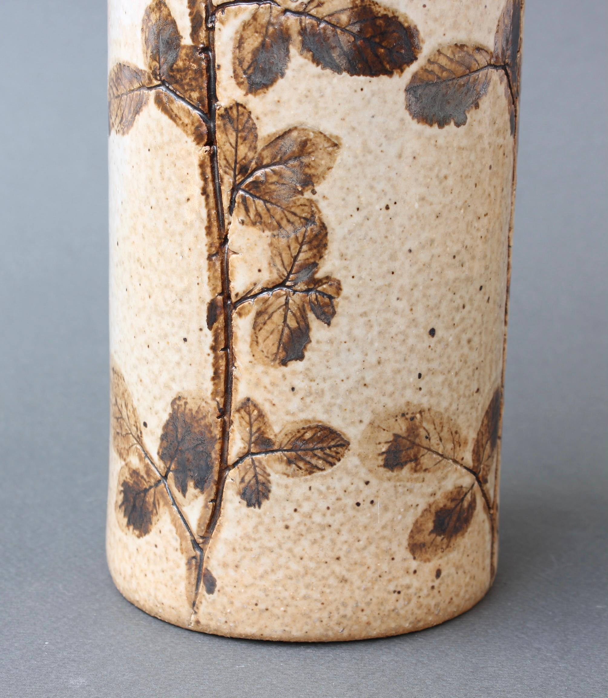 Vintage French Ceramic Vase by Raymonde Leduc 'circa 1970s' For Sale 3