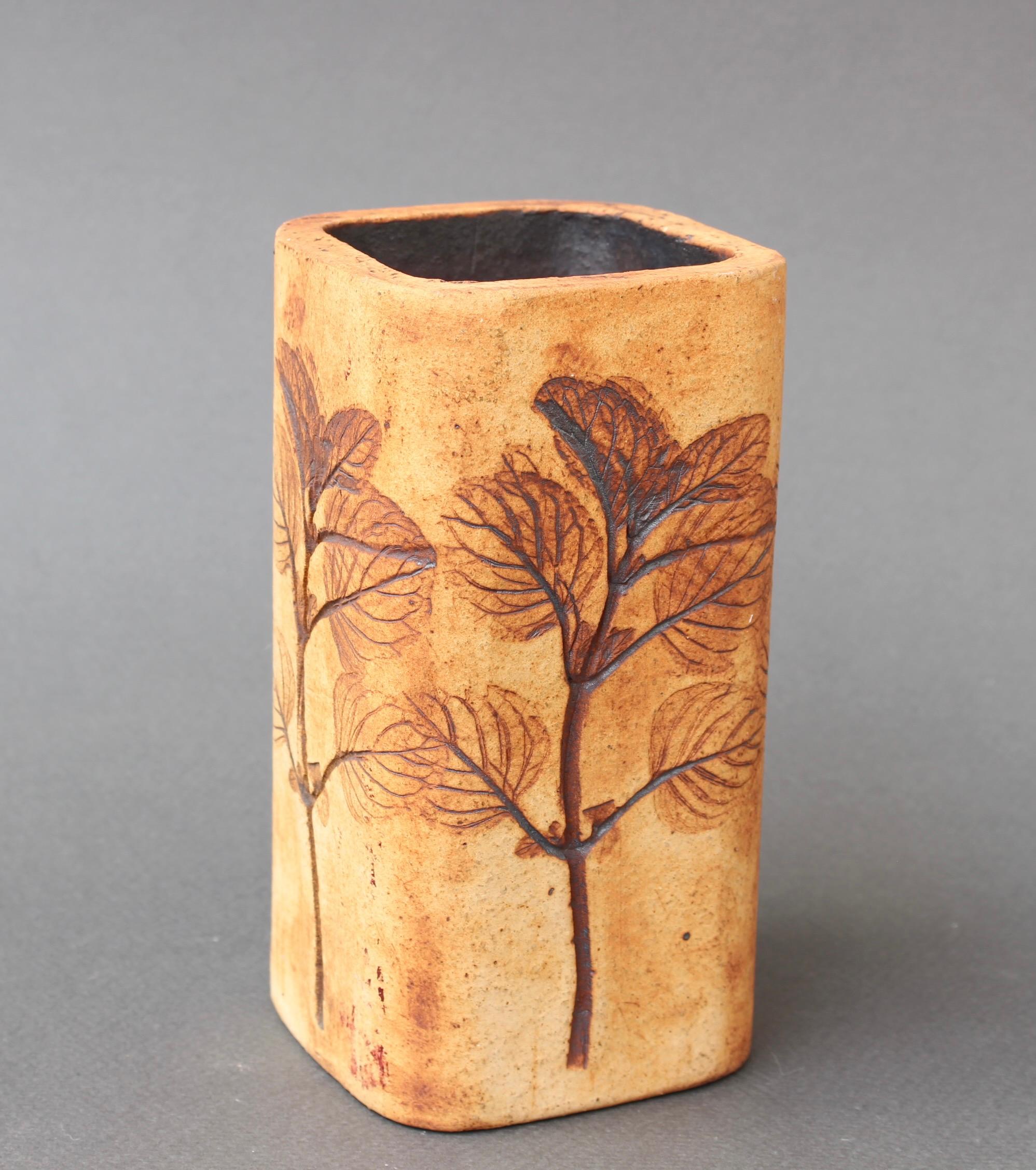Vintage French Ceramic Vase by Raymonde Leduc 'circa 1970s', Small In Fair Condition For Sale In London, GB