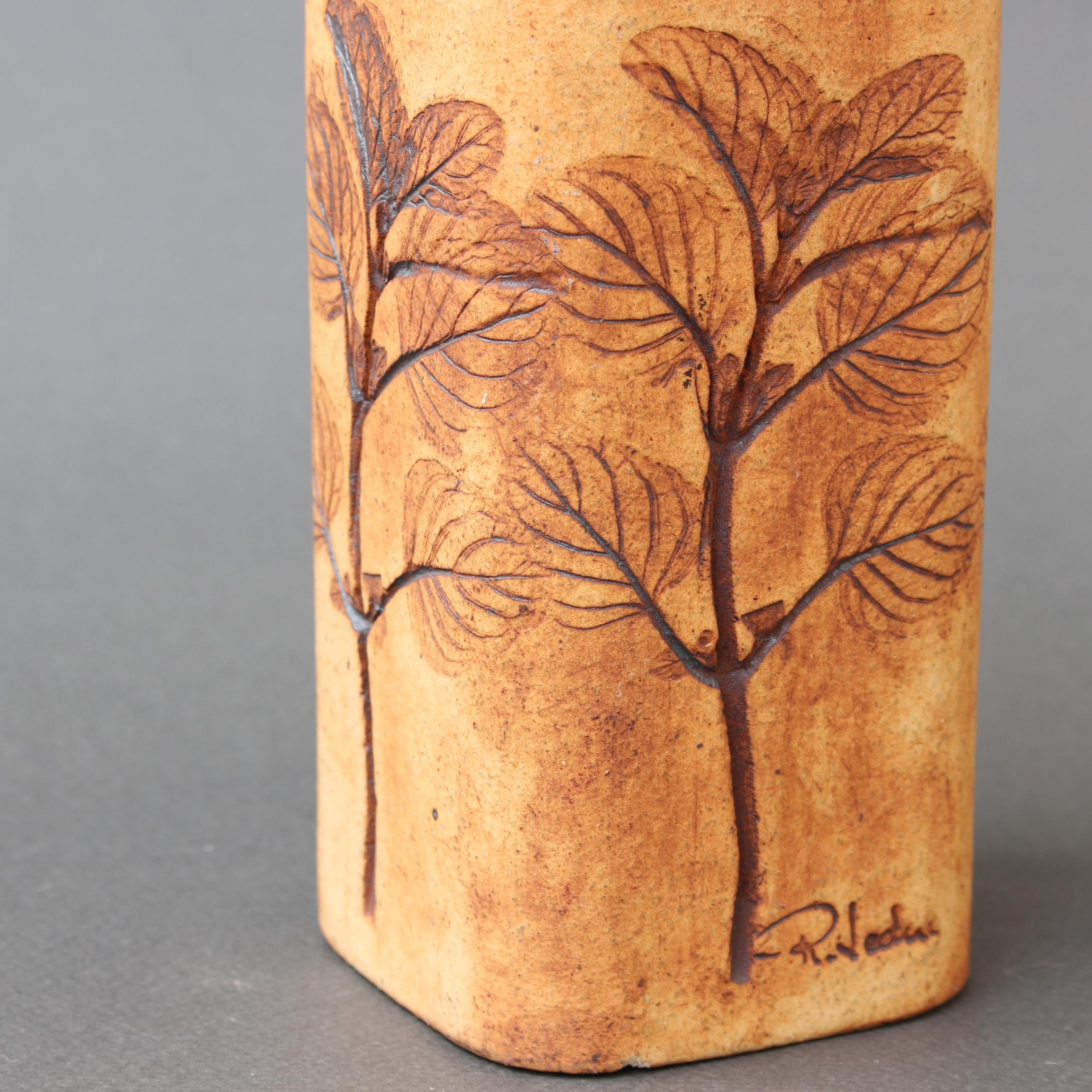 Vintage French Ceramic Vase by Raymonde Leduc 'circa 1970s', Small For Sale 1