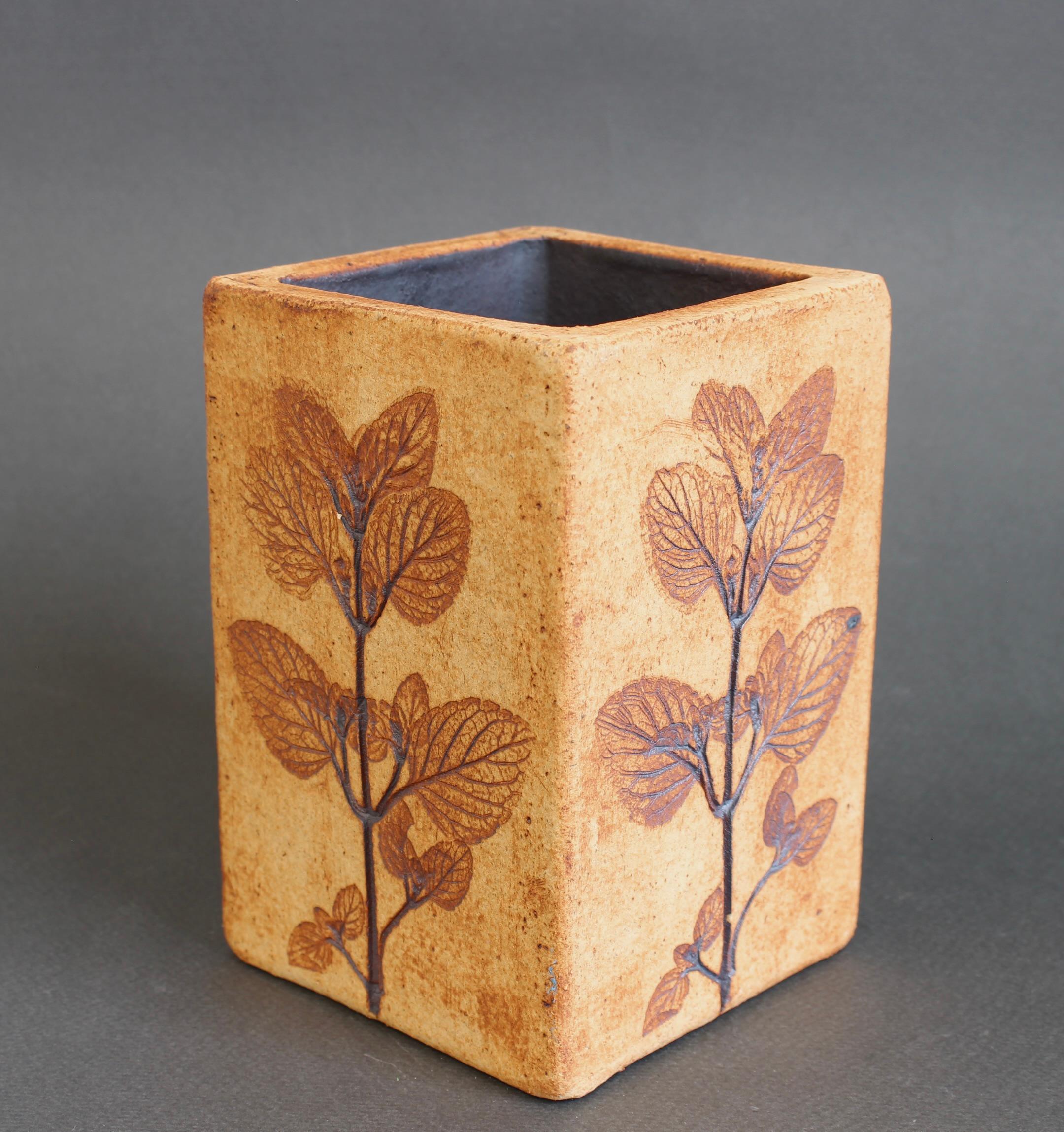 Fine XX secolo Vaso francese d'epoca in ceramica di Raymonde Leduc in vendita