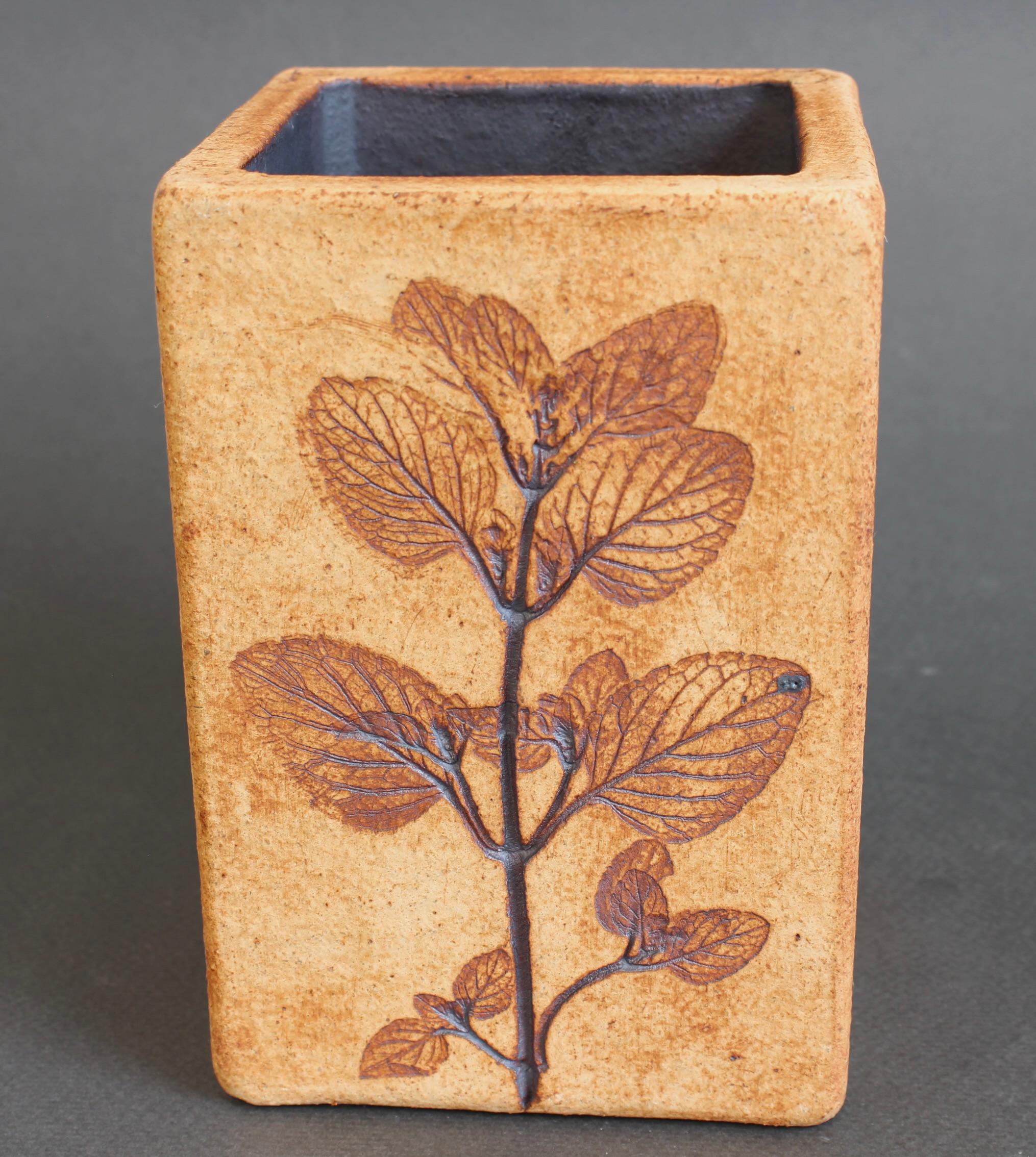 Grès porcellanato Vaso francese d'epoca in ceramica di Raymonde Leduc in vendita