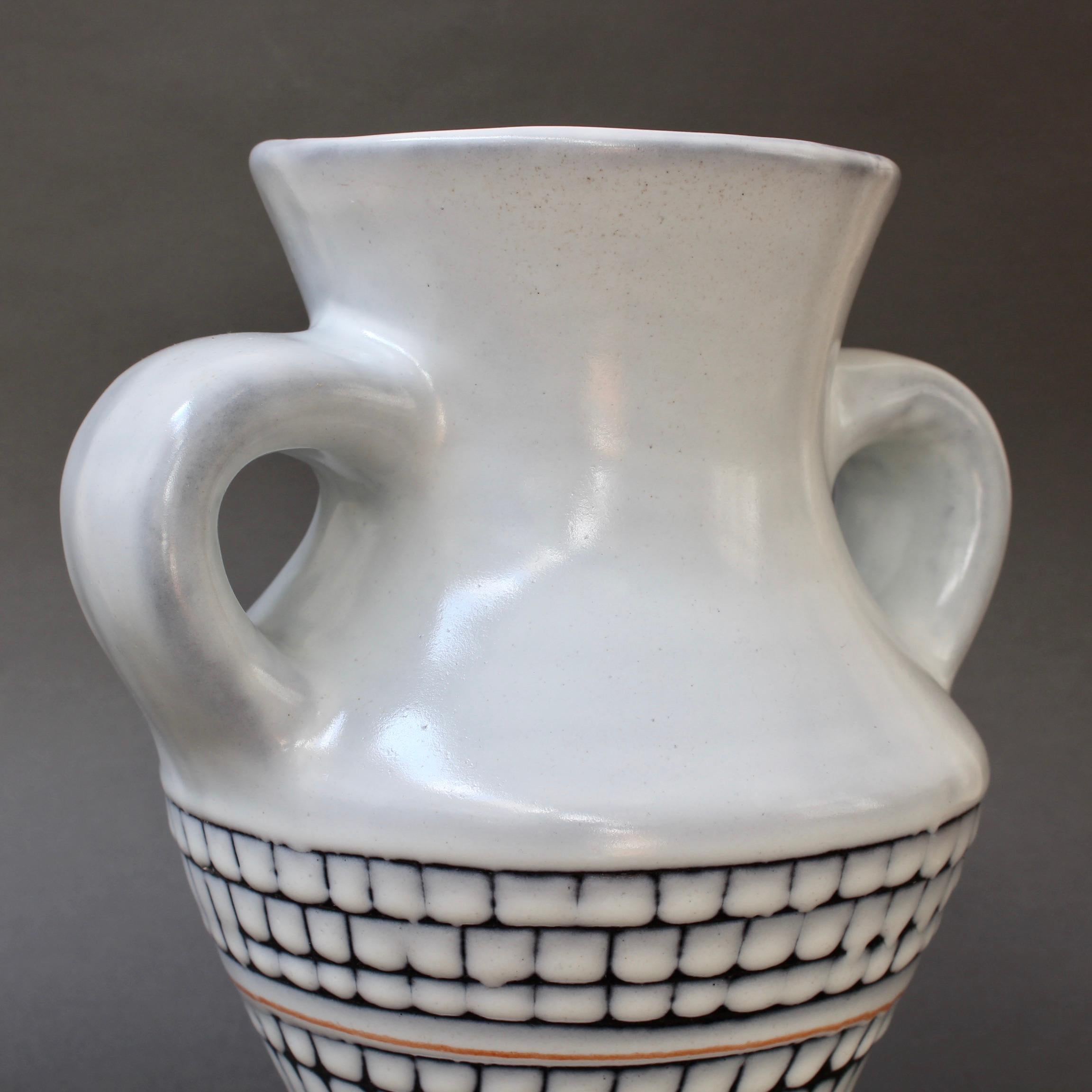 Vintage French Ceramic Vase with Handles by Roger Capron 'circa 1950s' 10