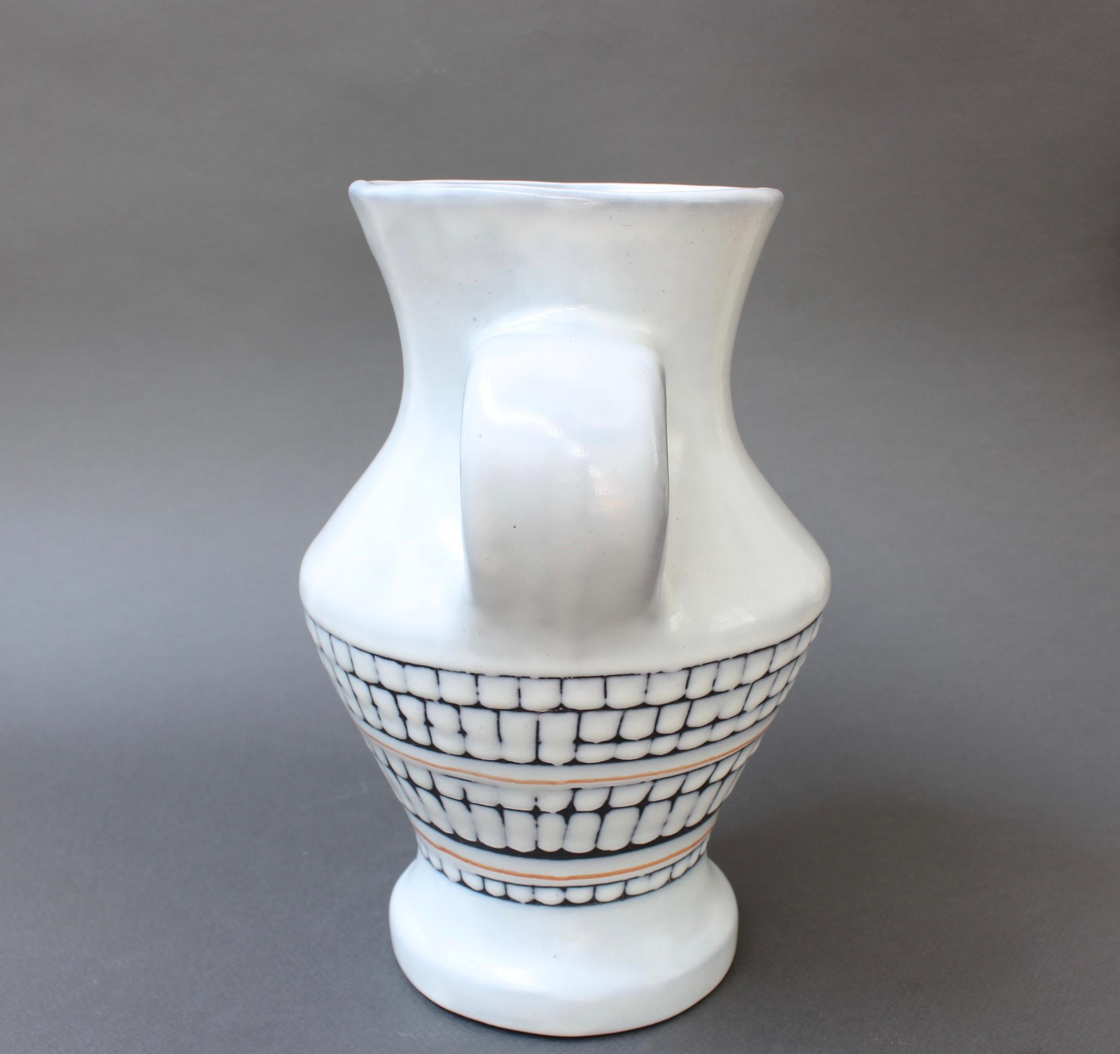 Vintage French Ceramic Vase with Handles by Roger Capron, 'circa 1950s' For Sale 3
