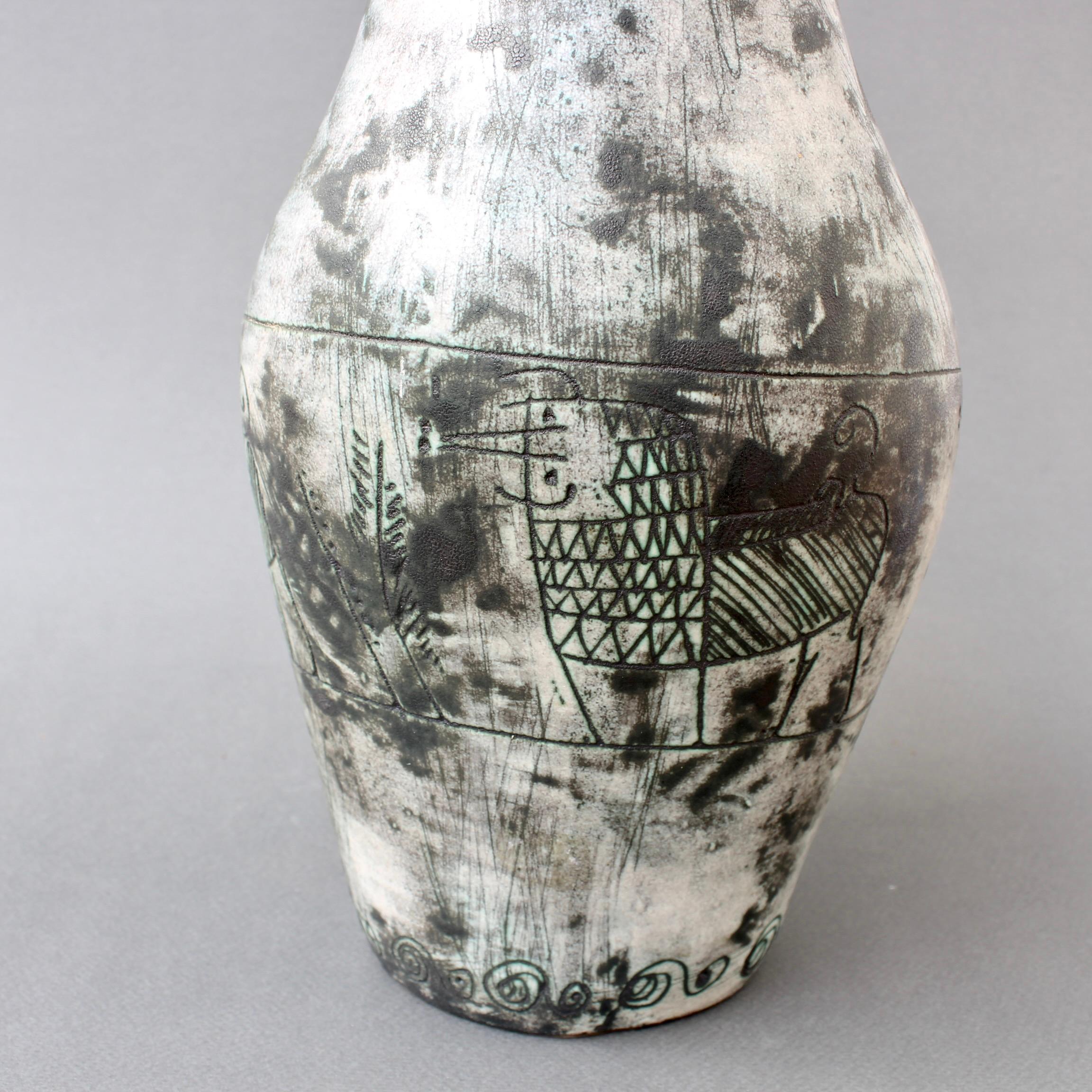Brocca zoomorfa francese d'epoca in ceramica di Jacques Blin, circa anni '50 in vendita 4