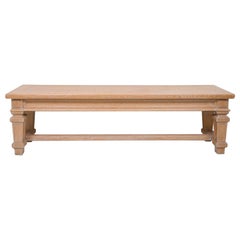 Panchina francese vintage in Oak cerato