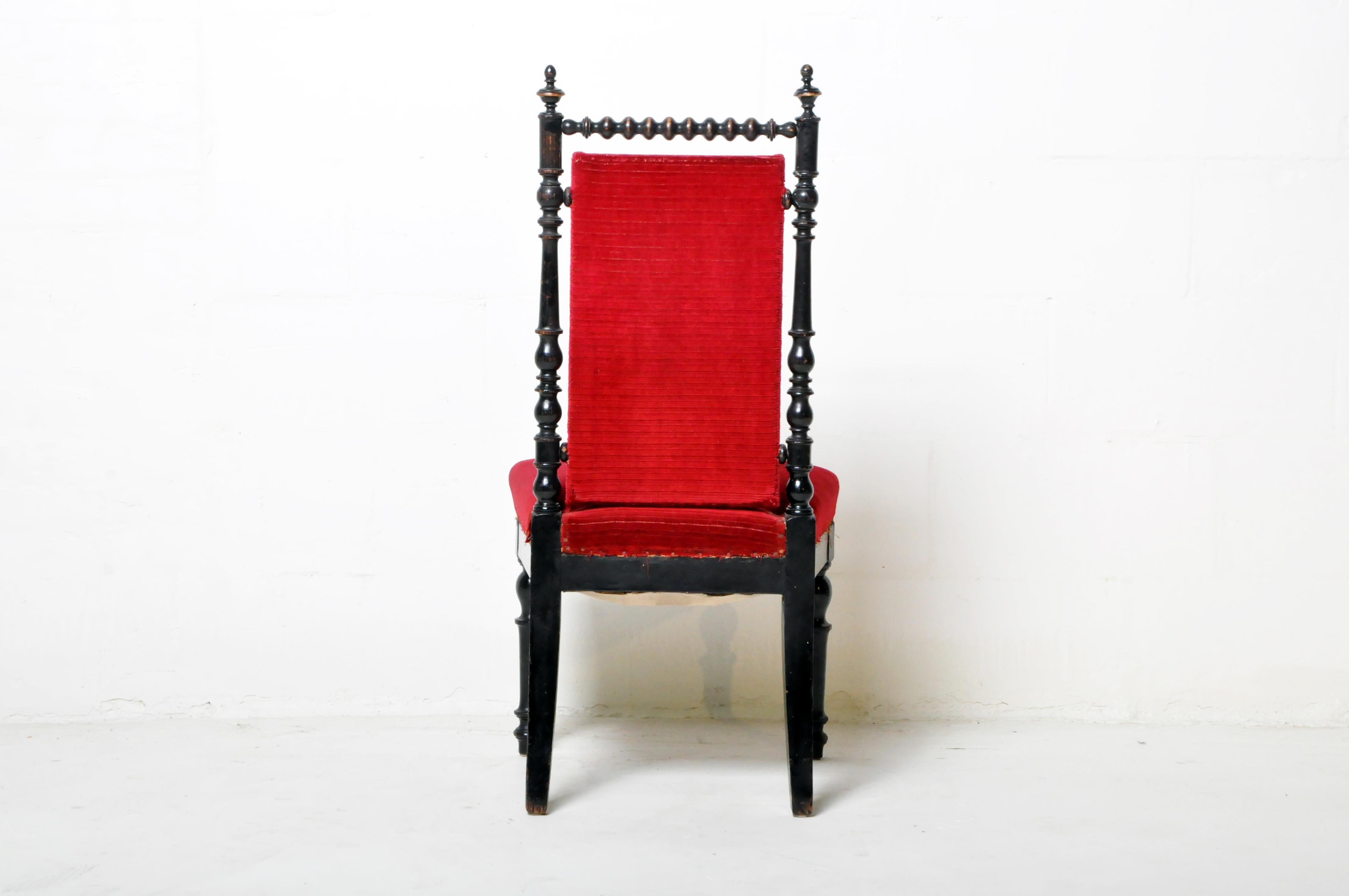 Französischer Stuhl im Vintage-Stil (Walnuss) im Angebot