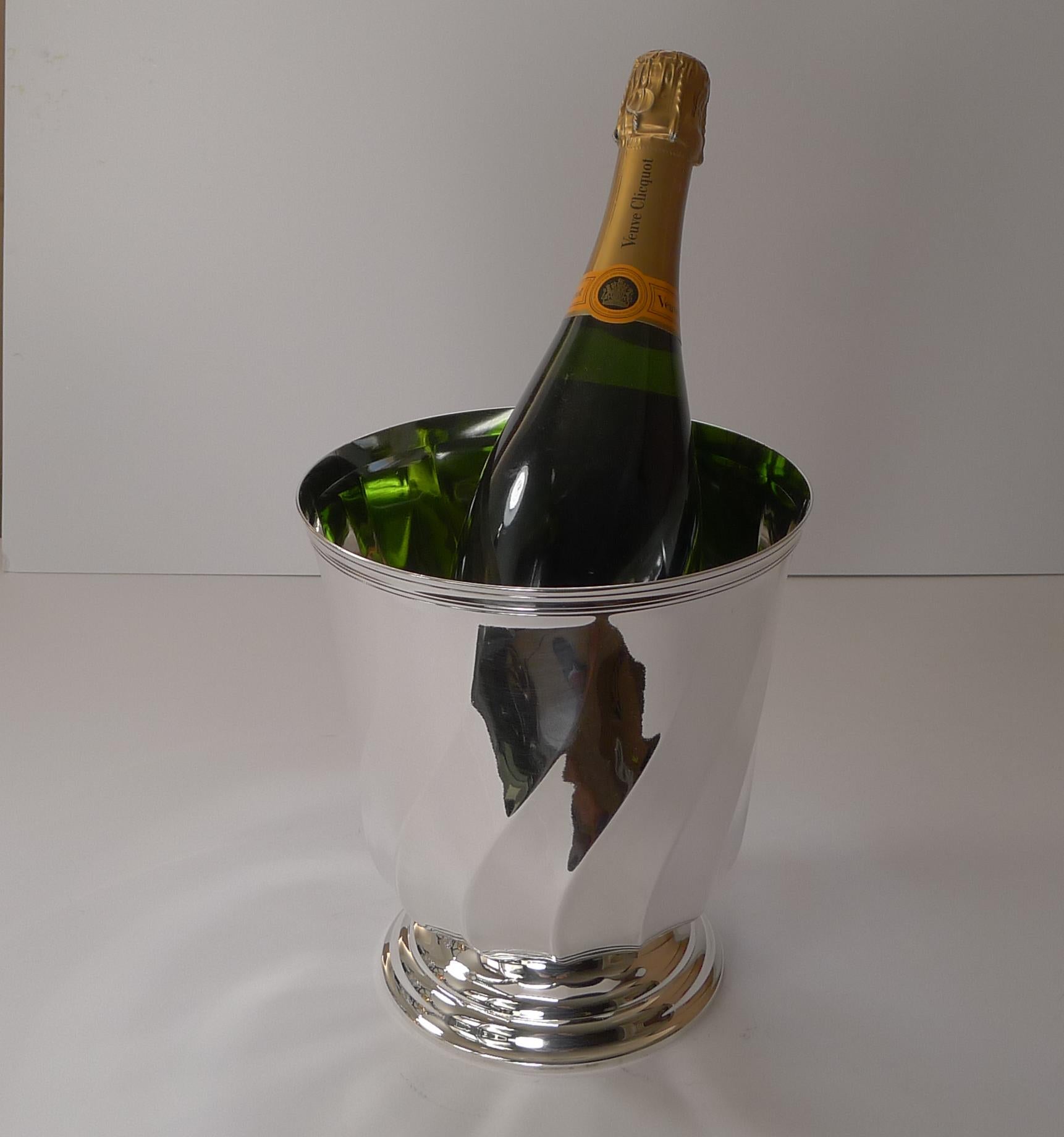 Vintage French Champagne Bucket / Wine Cooler by Christofle, Paris 3
