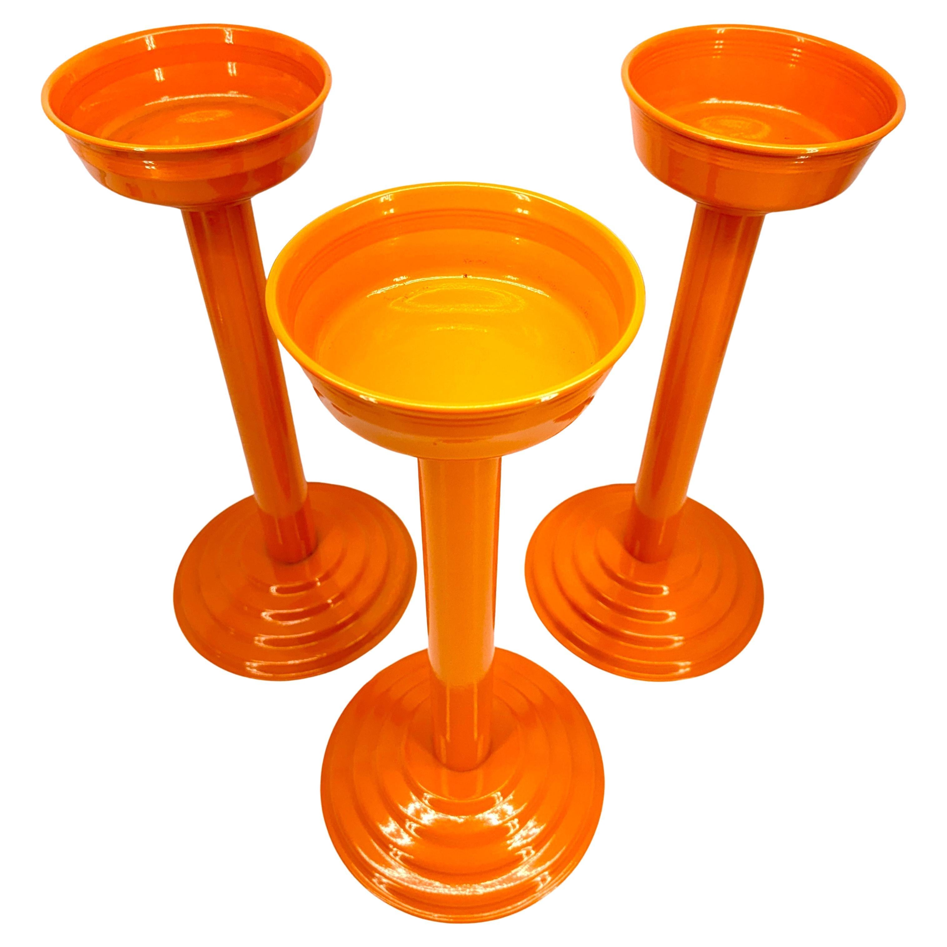 Orange Colored Champagne Wine Bucket Stand, France

Freshly powder-coated in what we call Hermes Orange. Festive barware piece to be used at a dining table for dinner parties or as display holding your favorite champagne or wine bottle. Certainly a