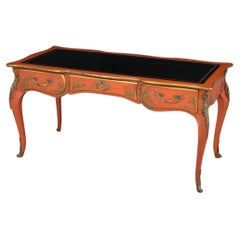 1970s Vintage French Chinoiserie-Style Desk: Artistry Meets Functionality