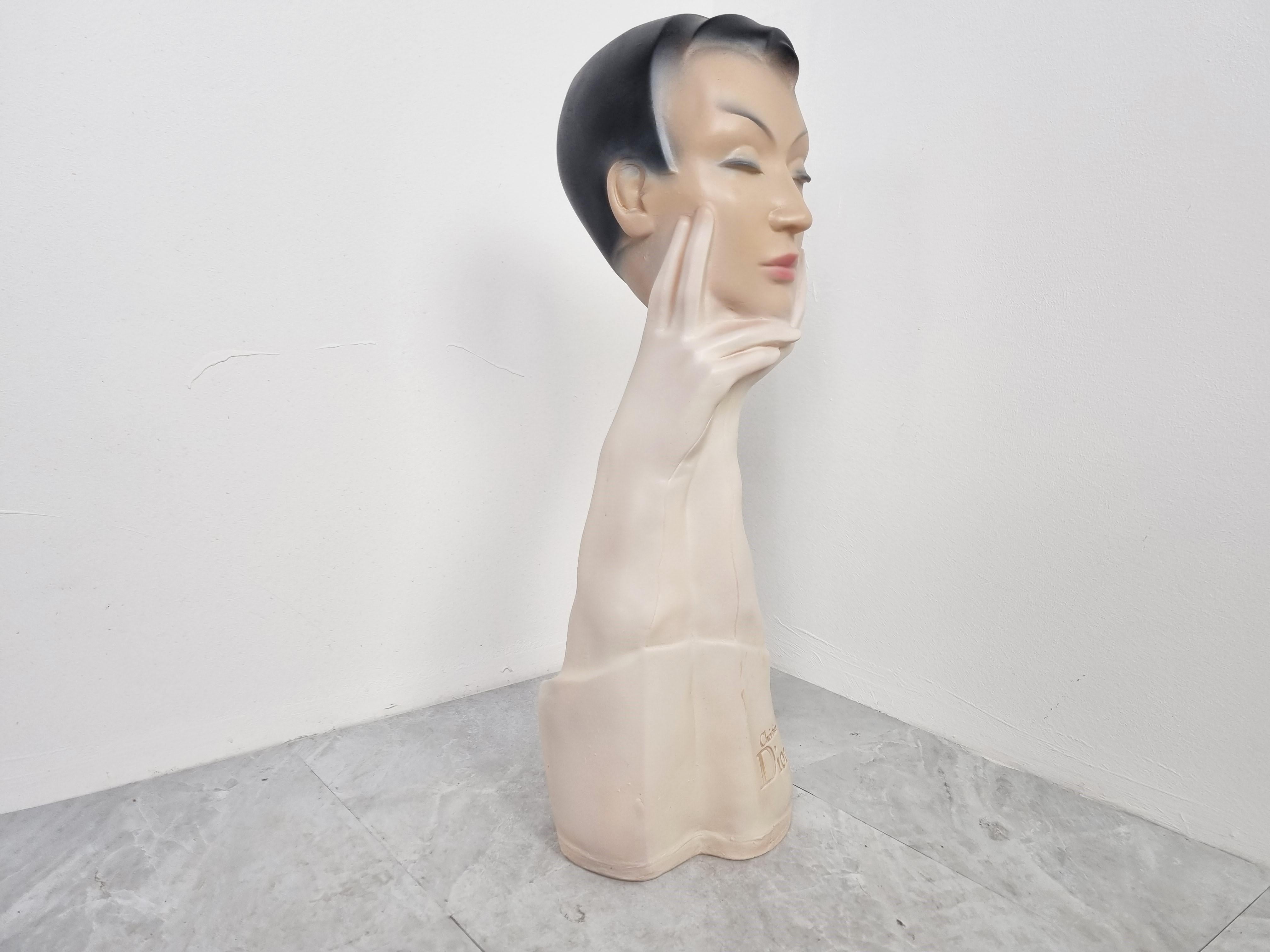 Vintage French Christian Dior Advertising Statue, 1960s For Sale 1