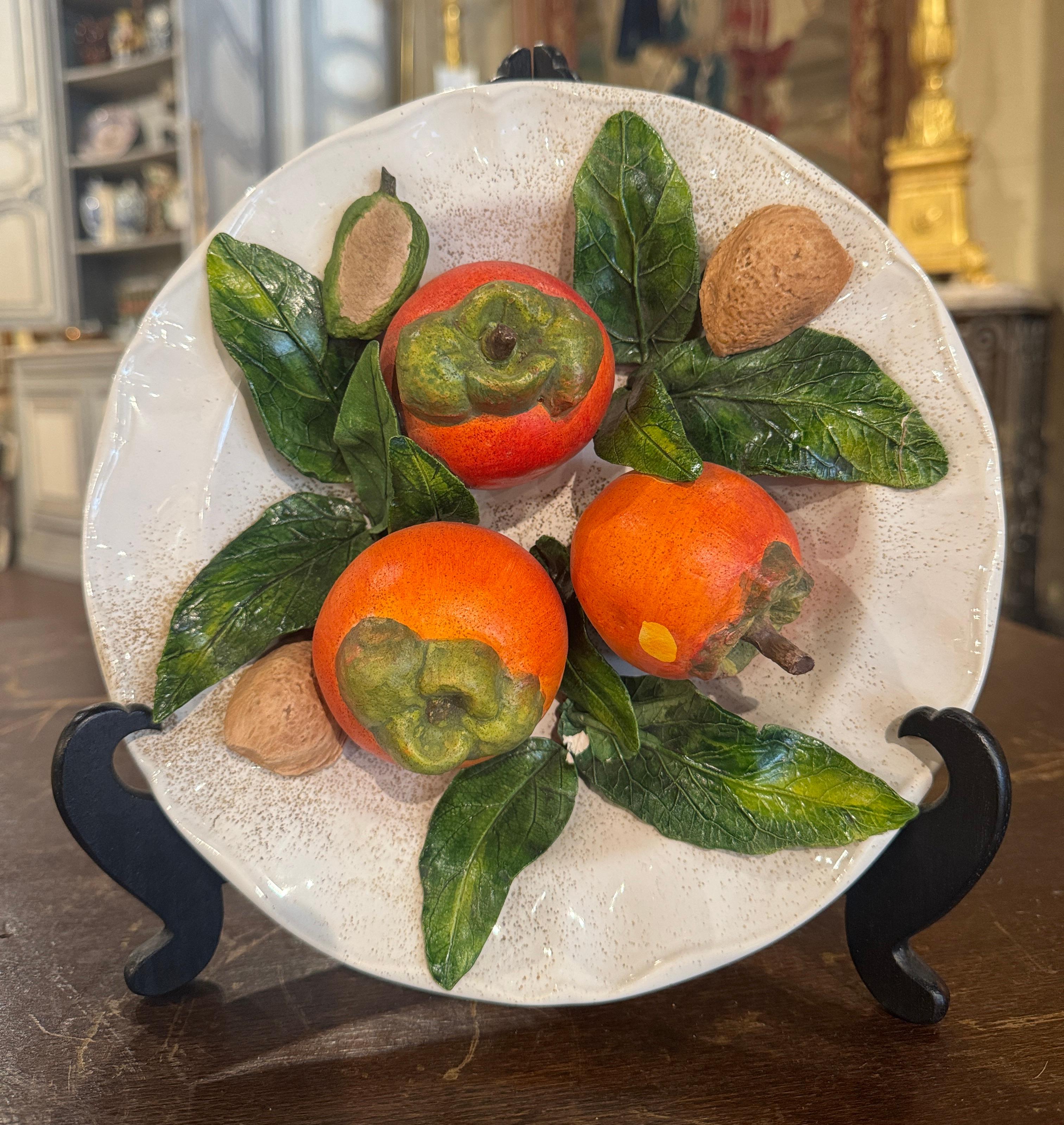 Plato de arte frutal 