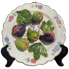 Vintage French Christine Viennet Hand Crafted "Trompe L'Oeil" Fruit Art Plate