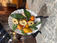 Vintage French Christine Viennet Hand Crafted "Trompe L'Oeil" Fruit Plate
