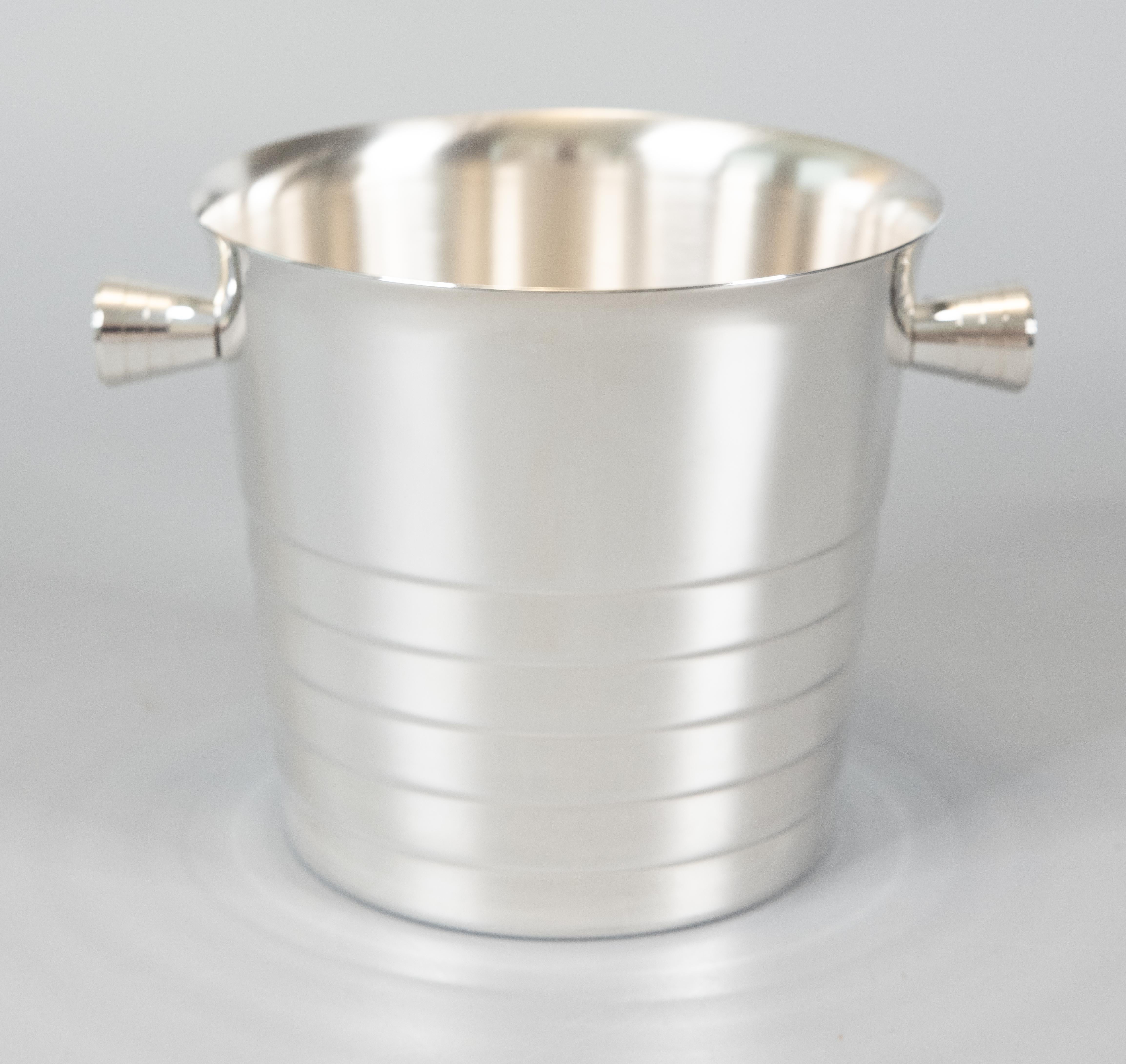 Art Deco Vintage French Christofle Silver Plate Ice Bucket