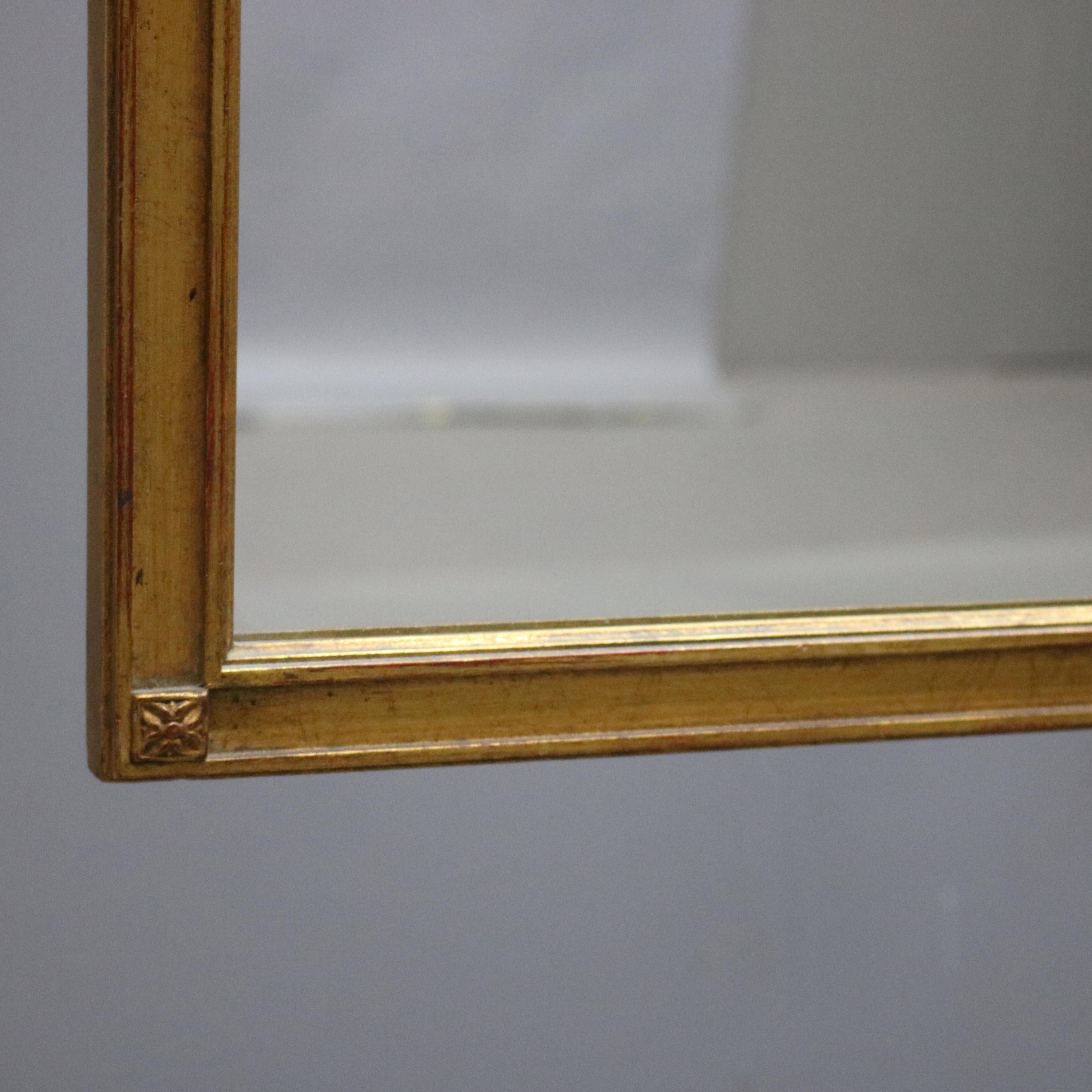 Vintage French Classical Greek Key Giltwood Wall Mirror, 20th Century 1