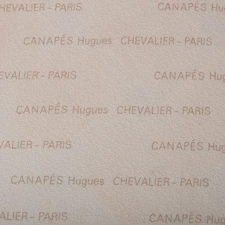 Leather Vintage French Club Chair by Hughes Chevalier For Sale