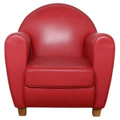 Vintage French Club Chair by Hughes Chevalier