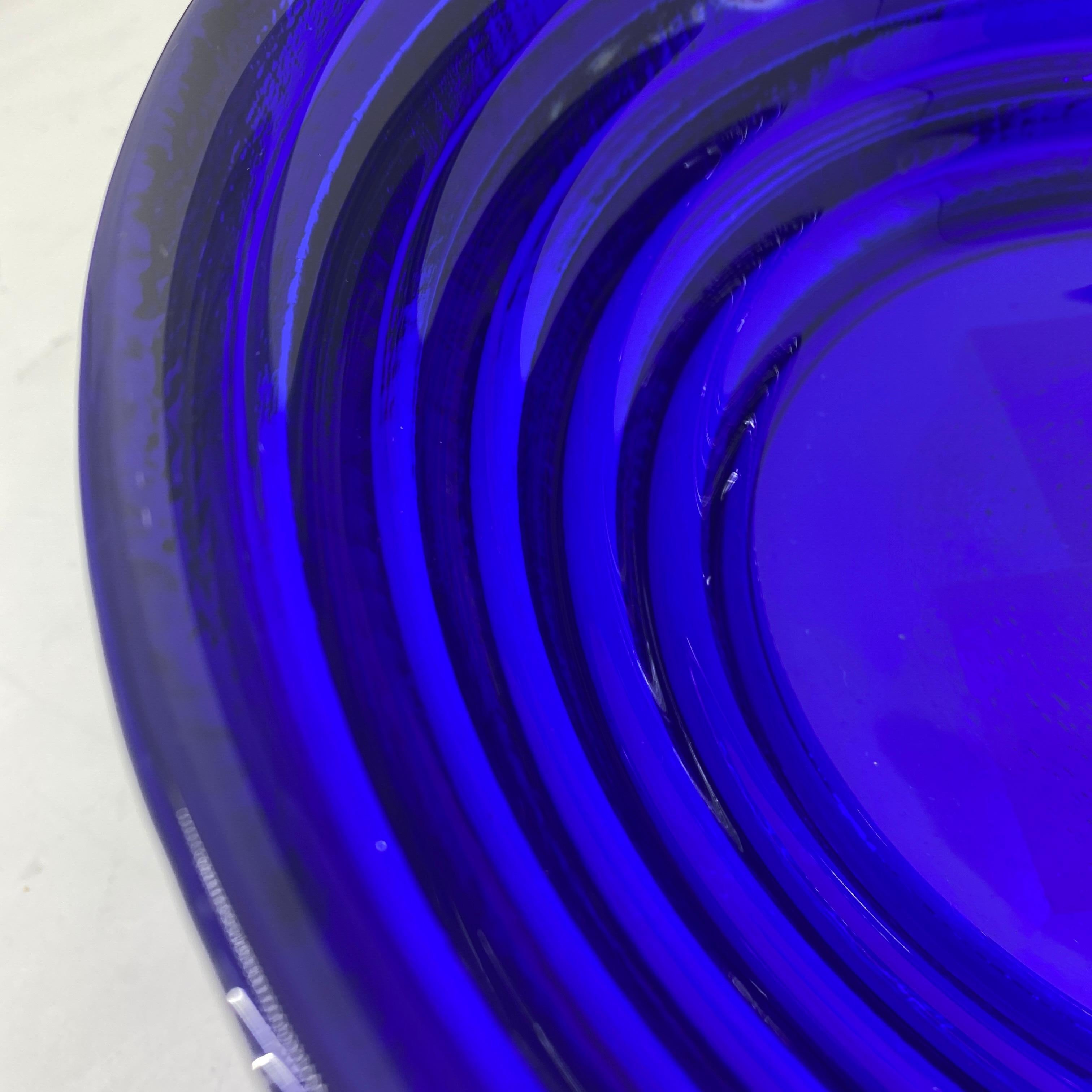 Vintage French Cobalt Blue Art Glass Bowl at 1stDibs | cobalt blue ...