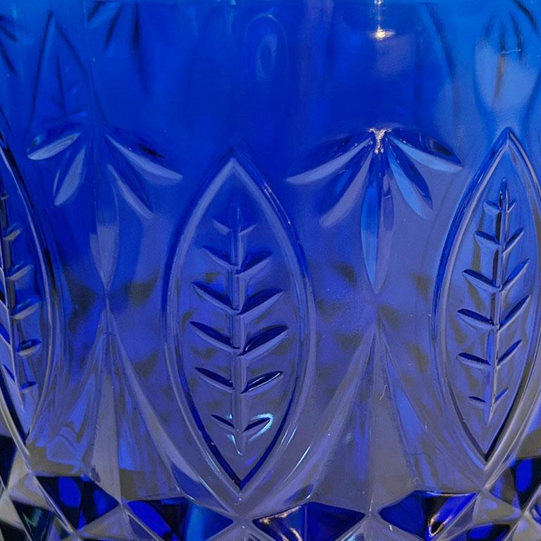 cobalt blue glass mugs