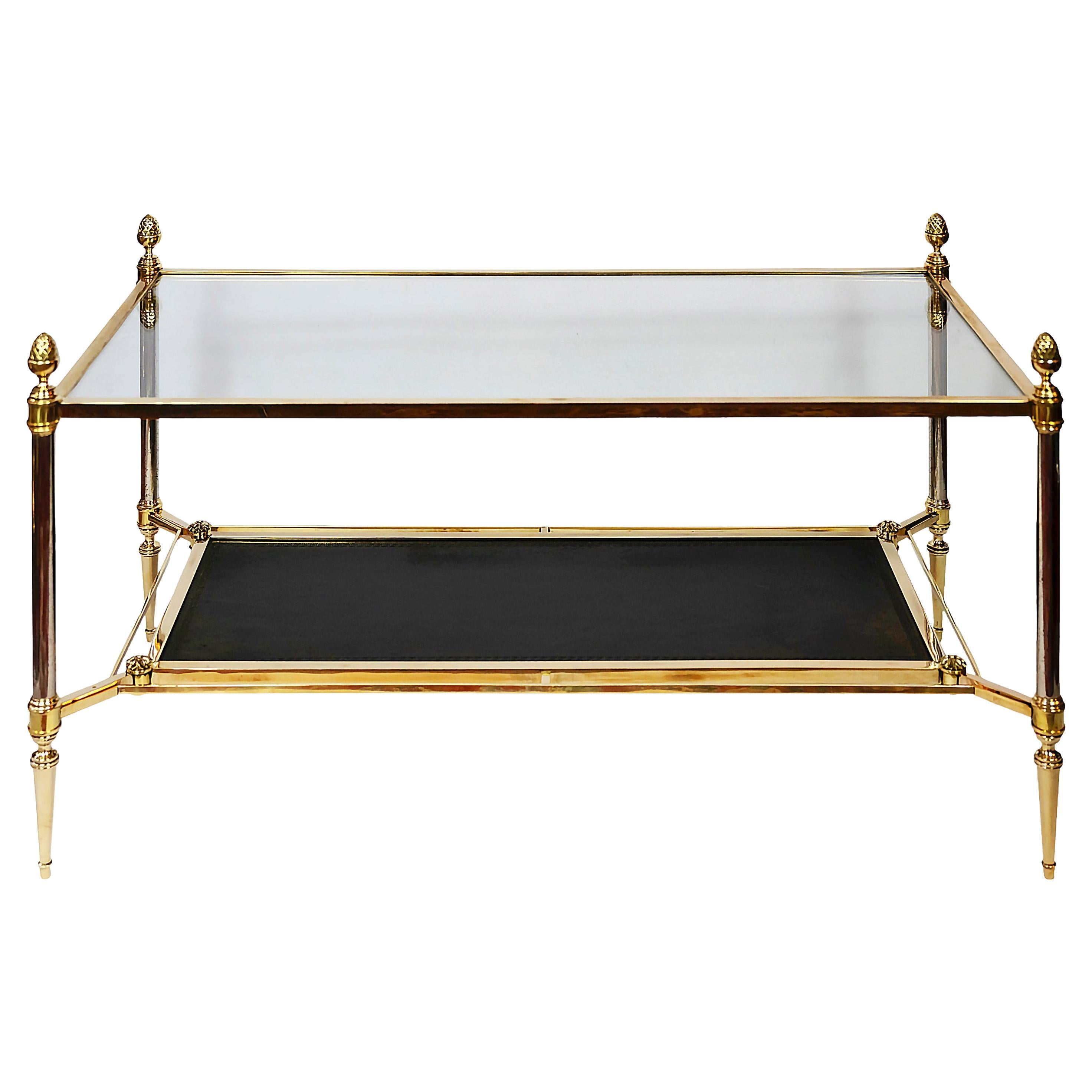 Vintage French Coffee/Sofa Table by Maison Jansen For Sale