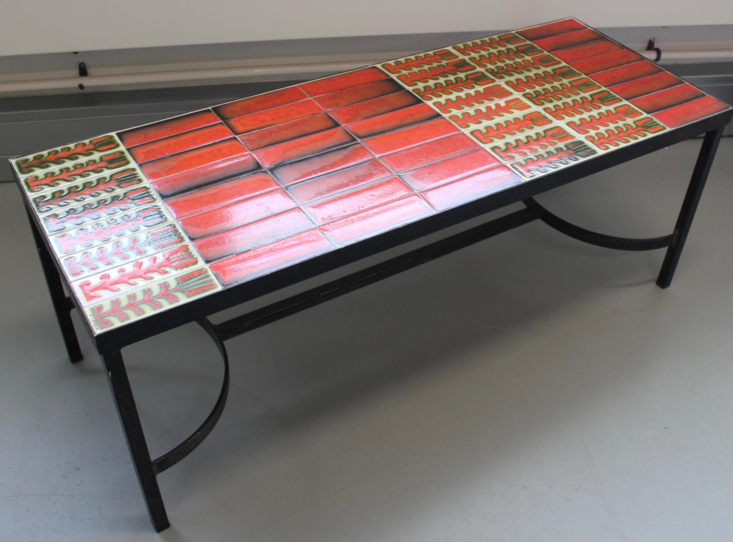 Vintage French Coffee Table by Roger Capron (circa 1970s) For Sale 5