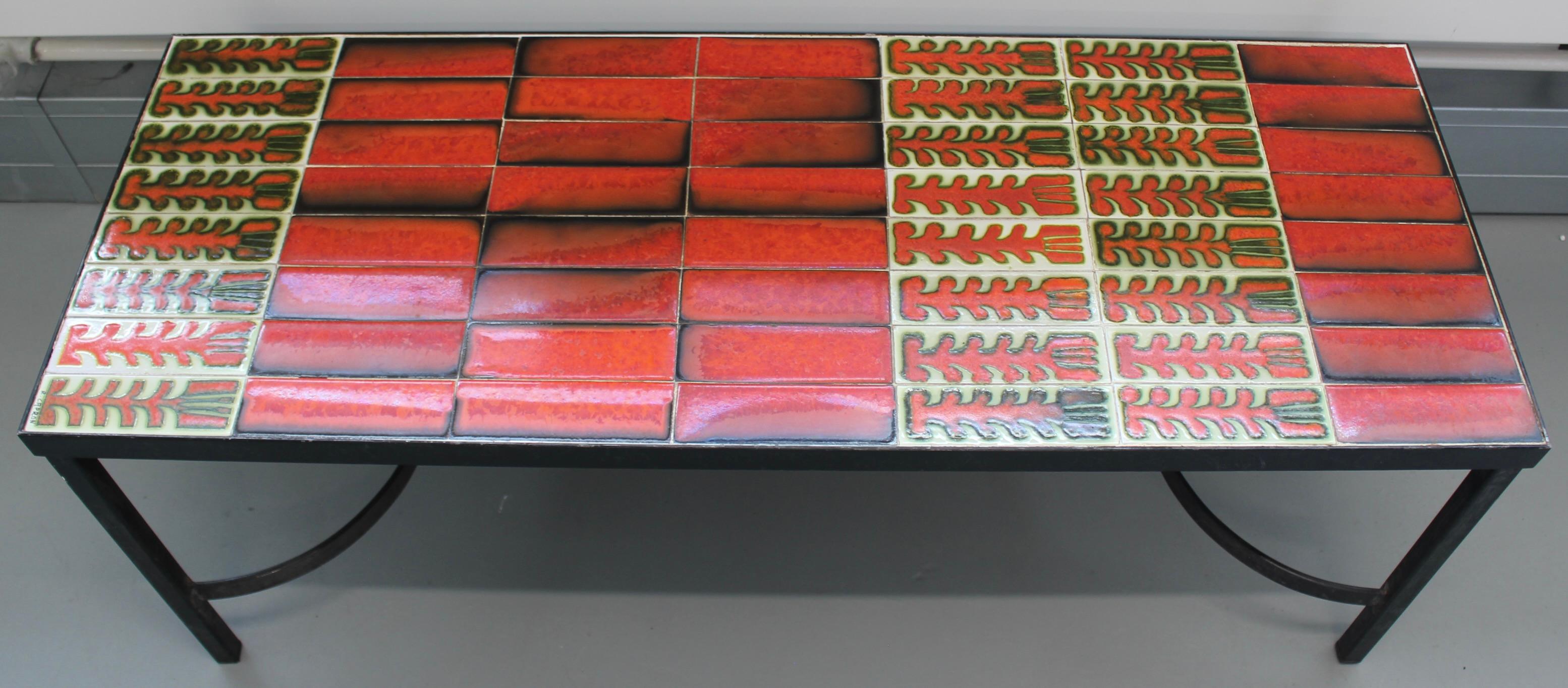 Late 20th Century Vintage French Coffee Table by Roger Capron (circa 1970s) For Sale