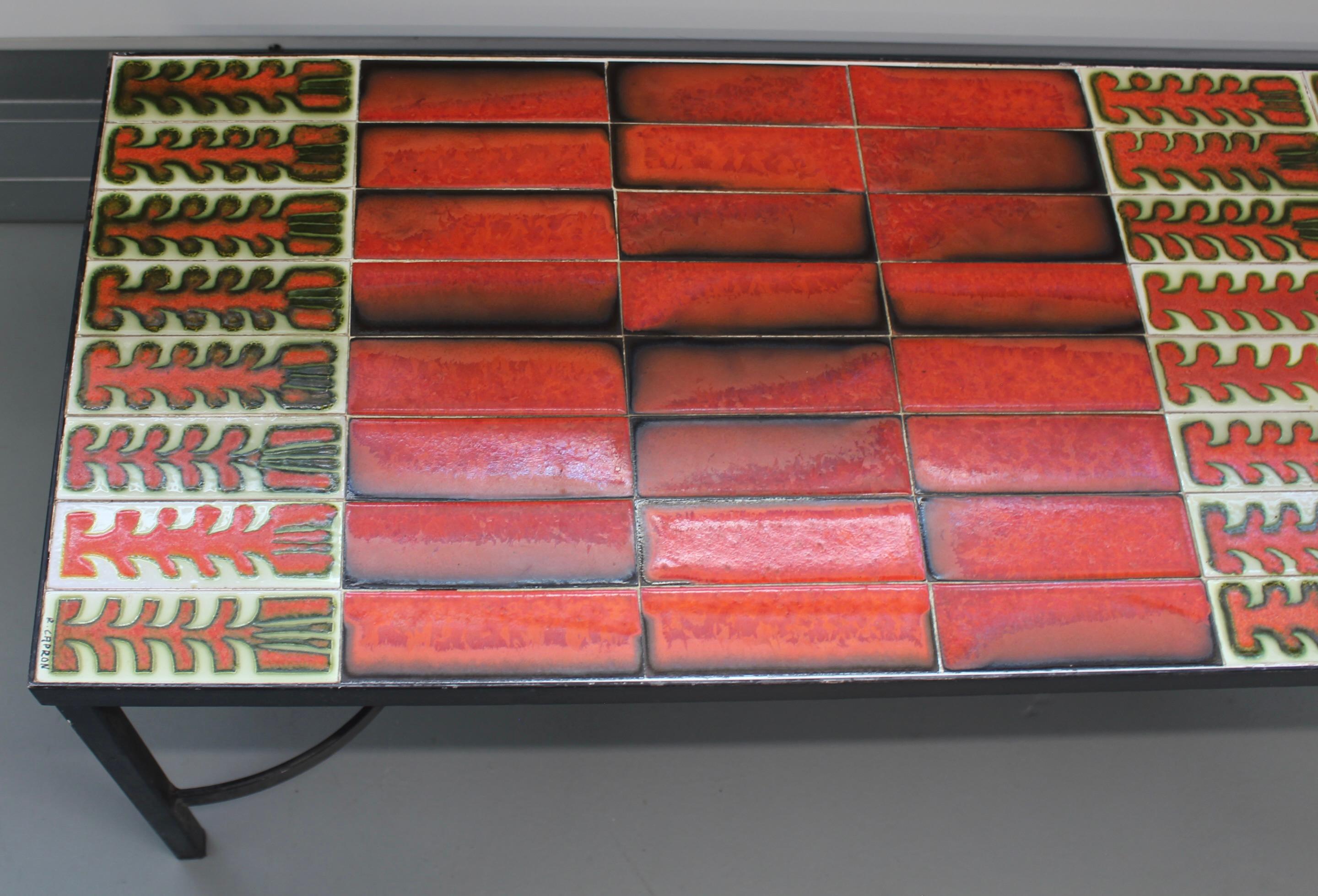 Ceramic Vintage French Coffee Table by Roger Capron (circa 1970s) For Sale