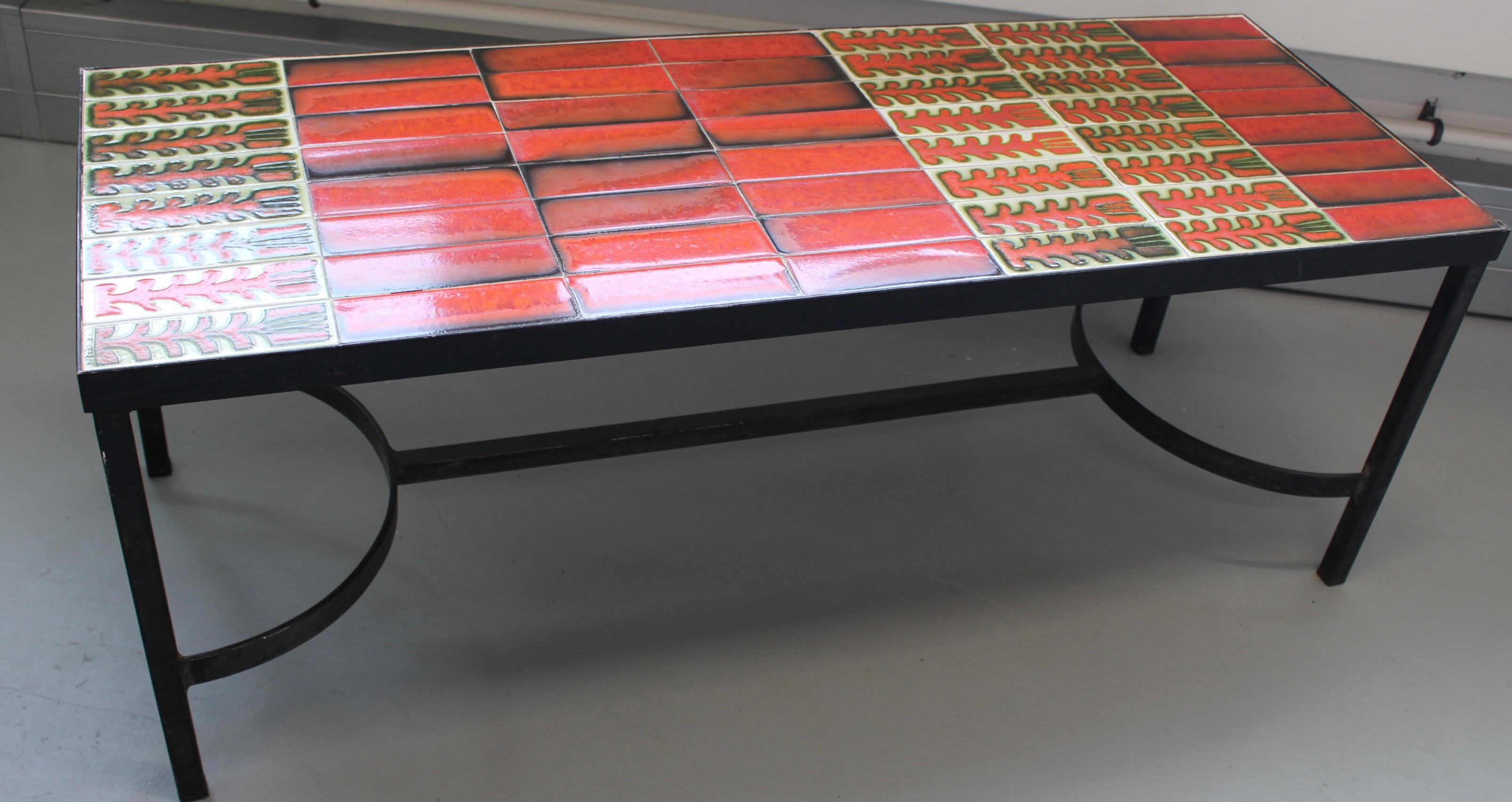 Vintage French Coffee Table by Roger Capron (circa 1970s) For Sale 4
