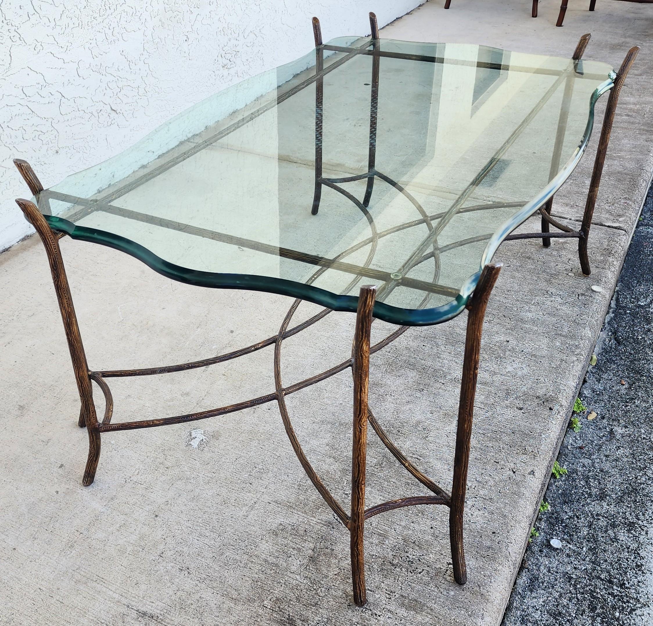 Mesa baja francesa vintage Faux Bois en venta 5