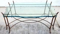Vintage French Coffee Table Faux Bois