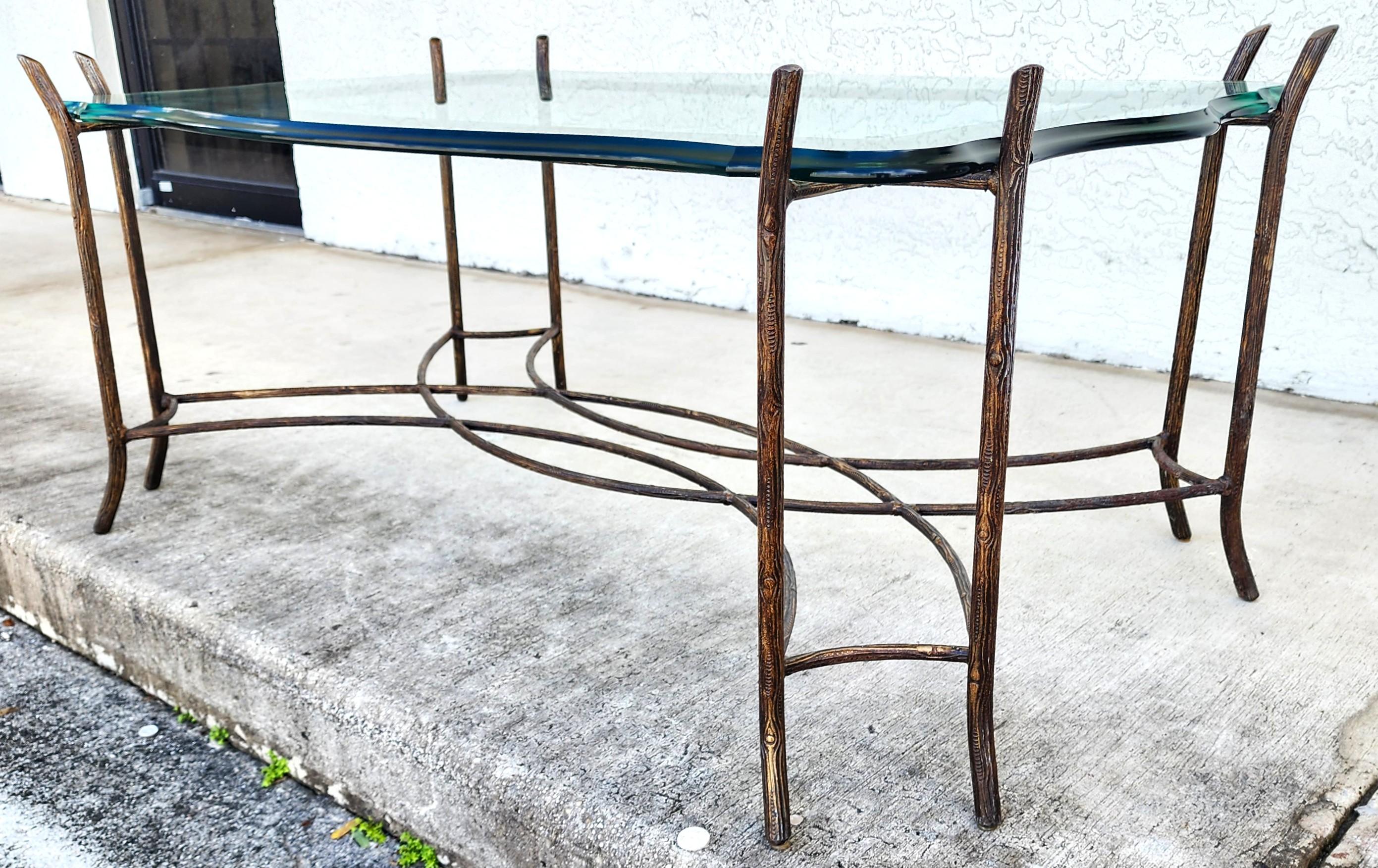Mesa baja francesa vintage Faux Bois finales del siglo XX en venta