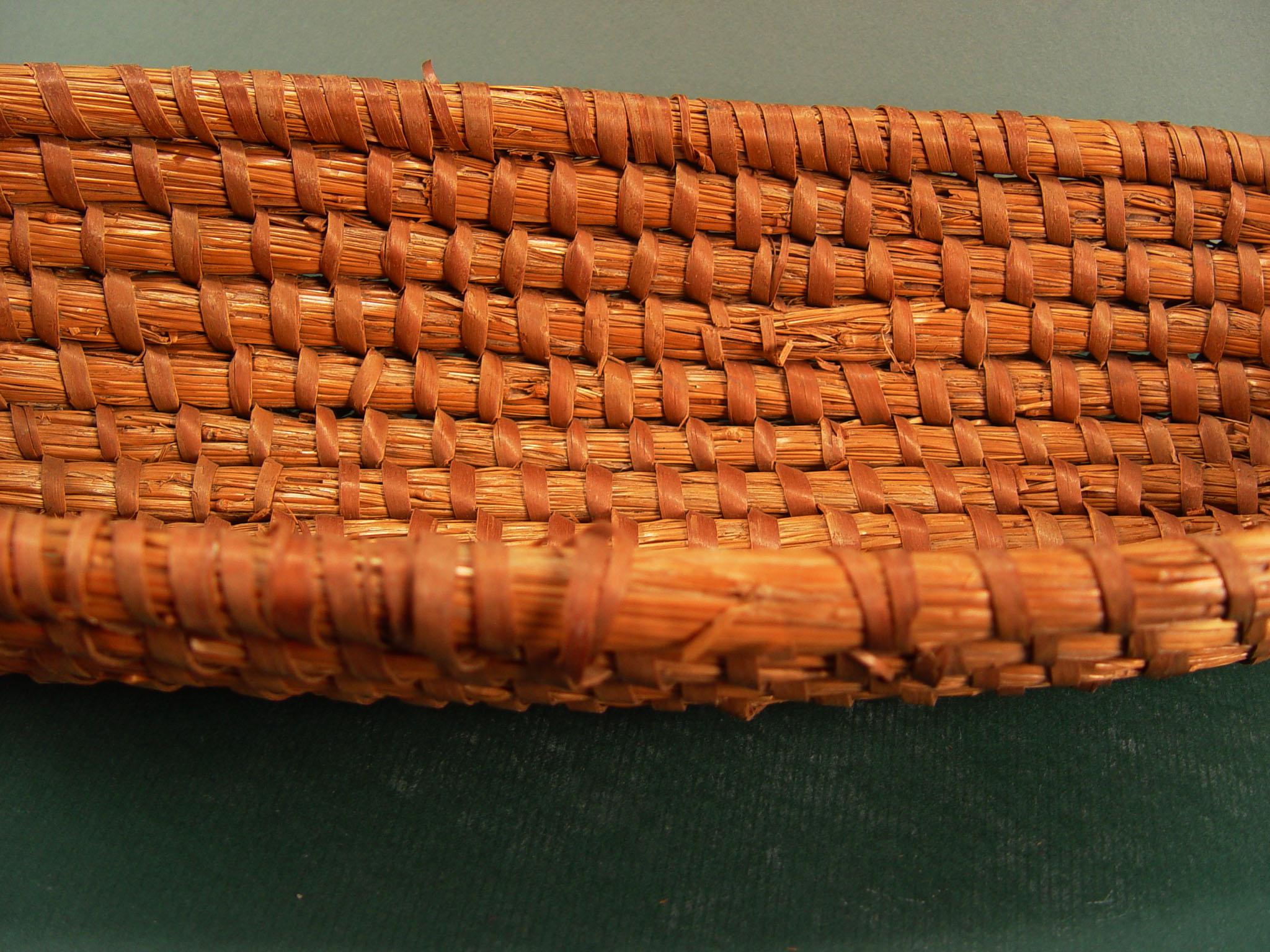 Vintage French Coiled Bread Basket In Good Condition In Seguin, TX