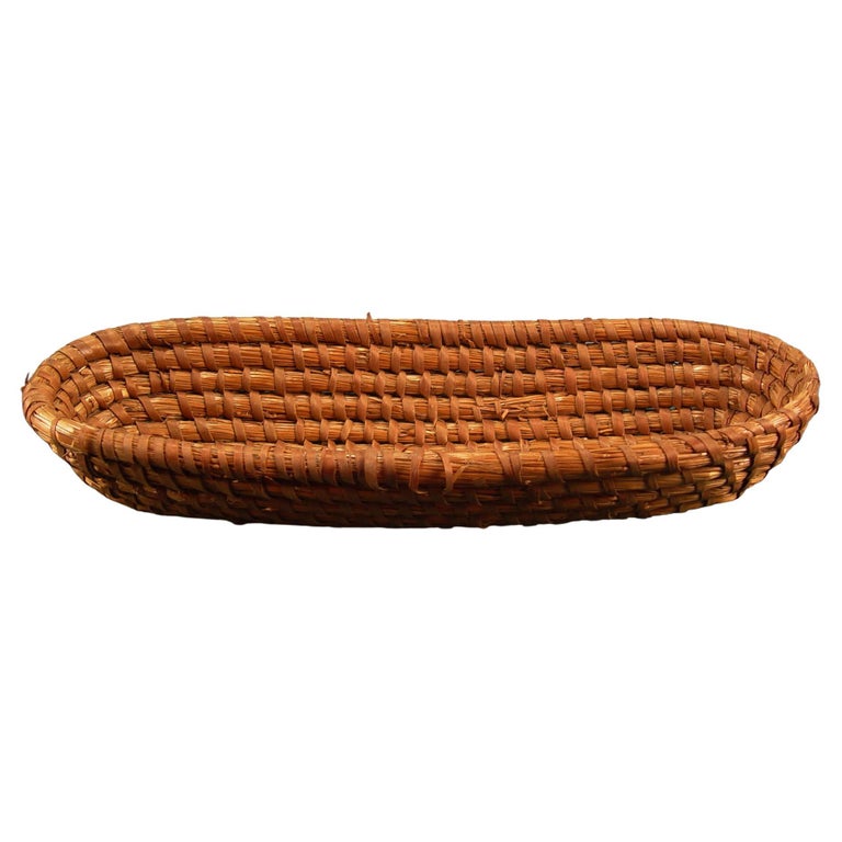 Vintage French Coiled Bread Basket For Sale at 1stDibs