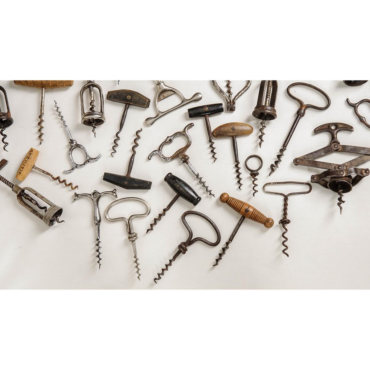 19th Century Vintage French Collection of Corkscrews