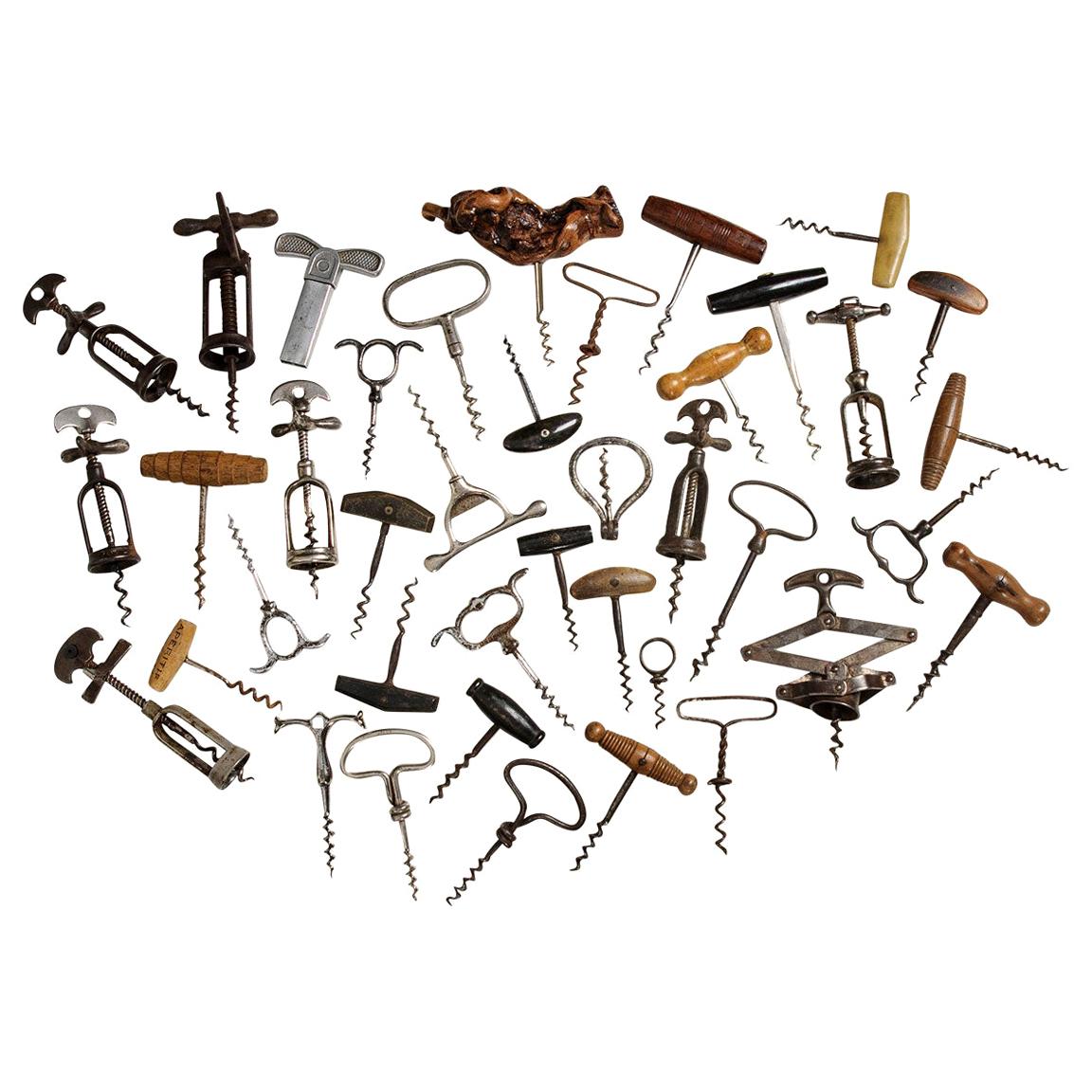 Vintage French Collection of Corkscrews