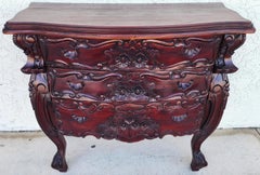 Vintage French Commode Bombe Chest Dresser