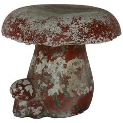 Vintage French Concrete Mushroom