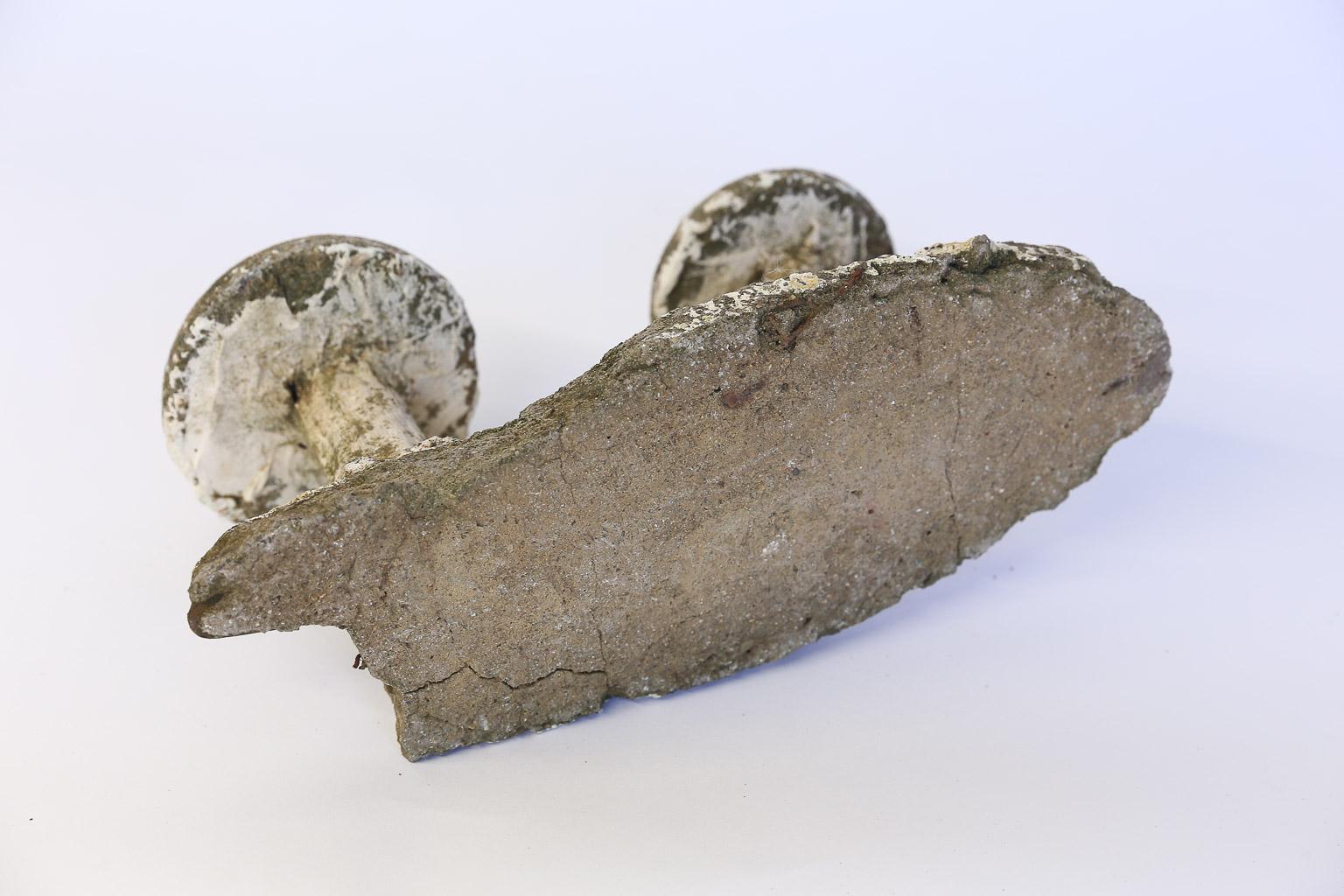 Vintage French Concrete Mushrooms 1
