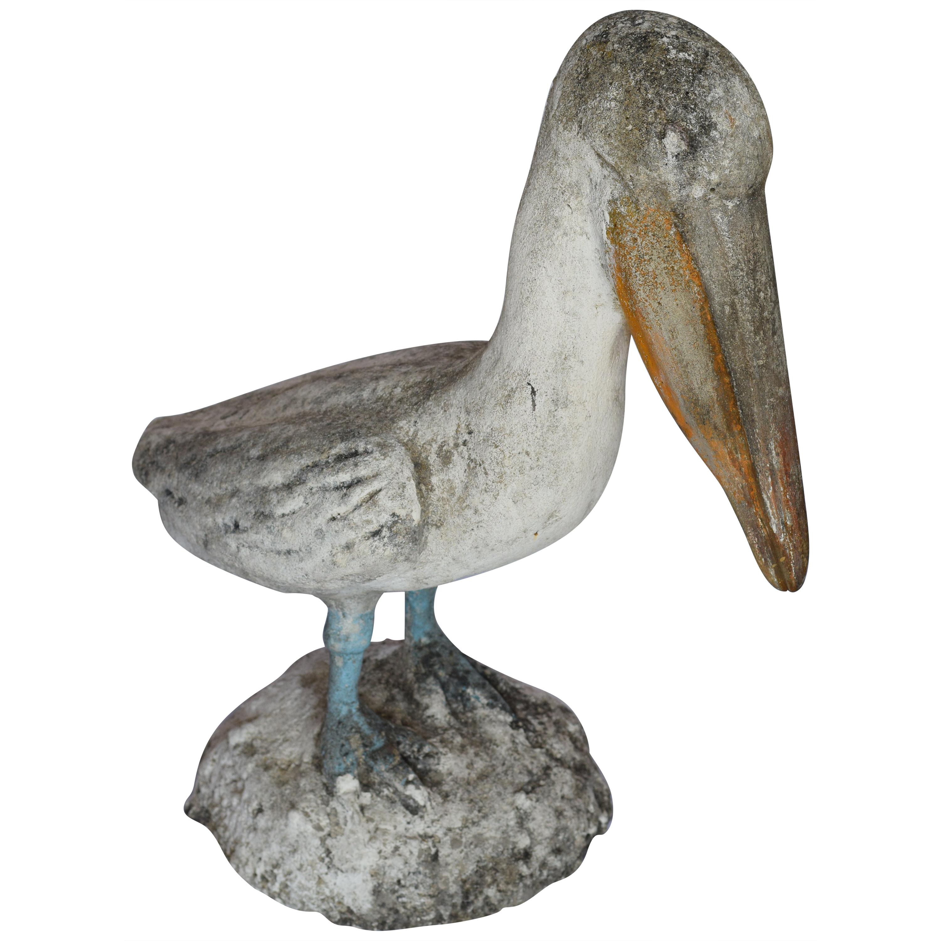 Vintage French Concrete Pelican