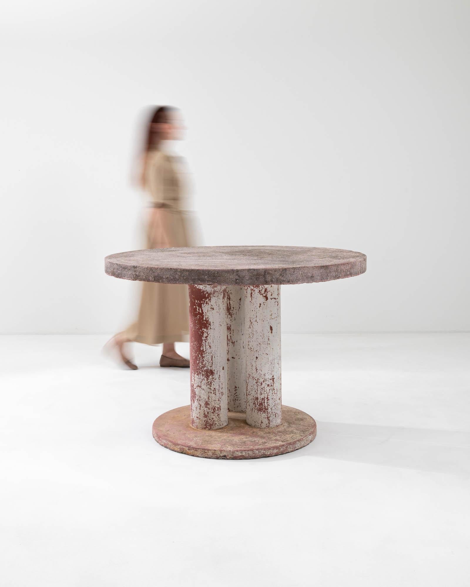 Mid-Century Modern Vintage French Concrete Table