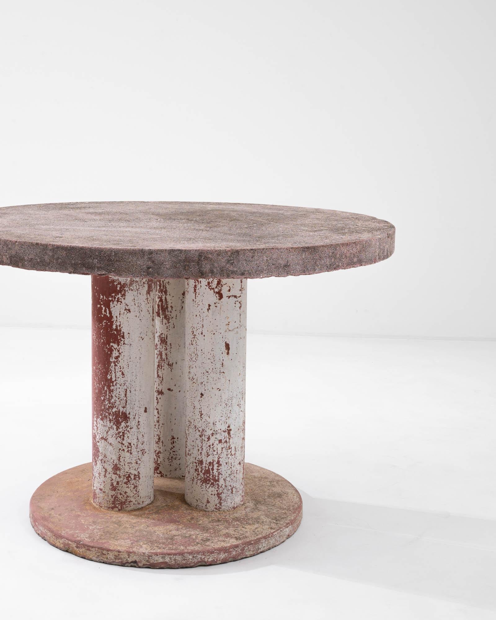 Vintage French Concrete Table 1