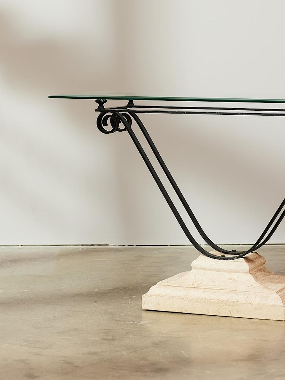 Late 20th Century Vintage French Console Table from the 1980s For Sale