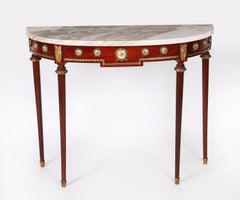 Vintage French Console Table Sevres Porcelain & Ormolu Mounts 20th Century